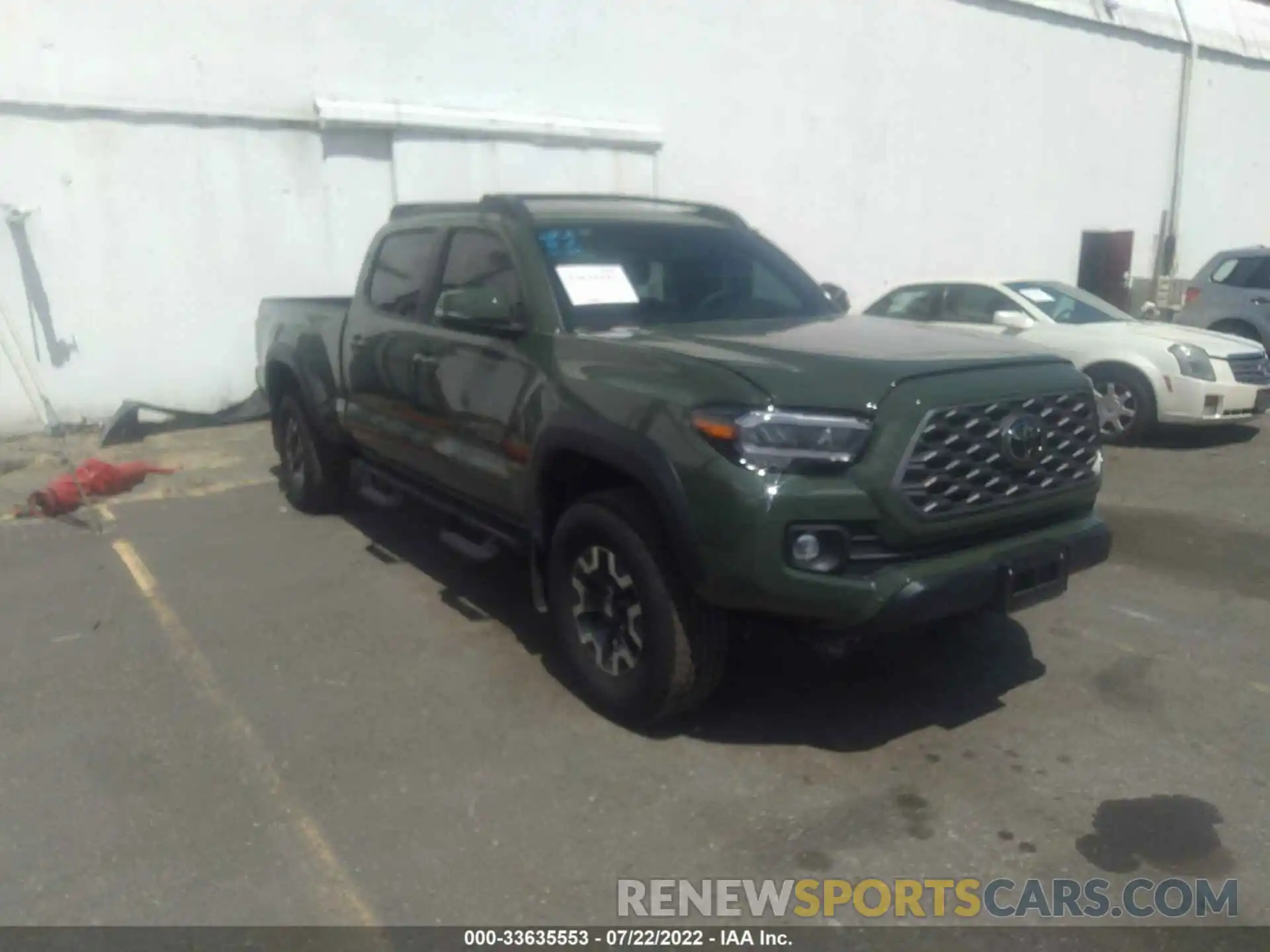 1 Photograph of a damaged car 3TMDZ5BN7MM112066 TOYOTA TACOMA 4WD 2021