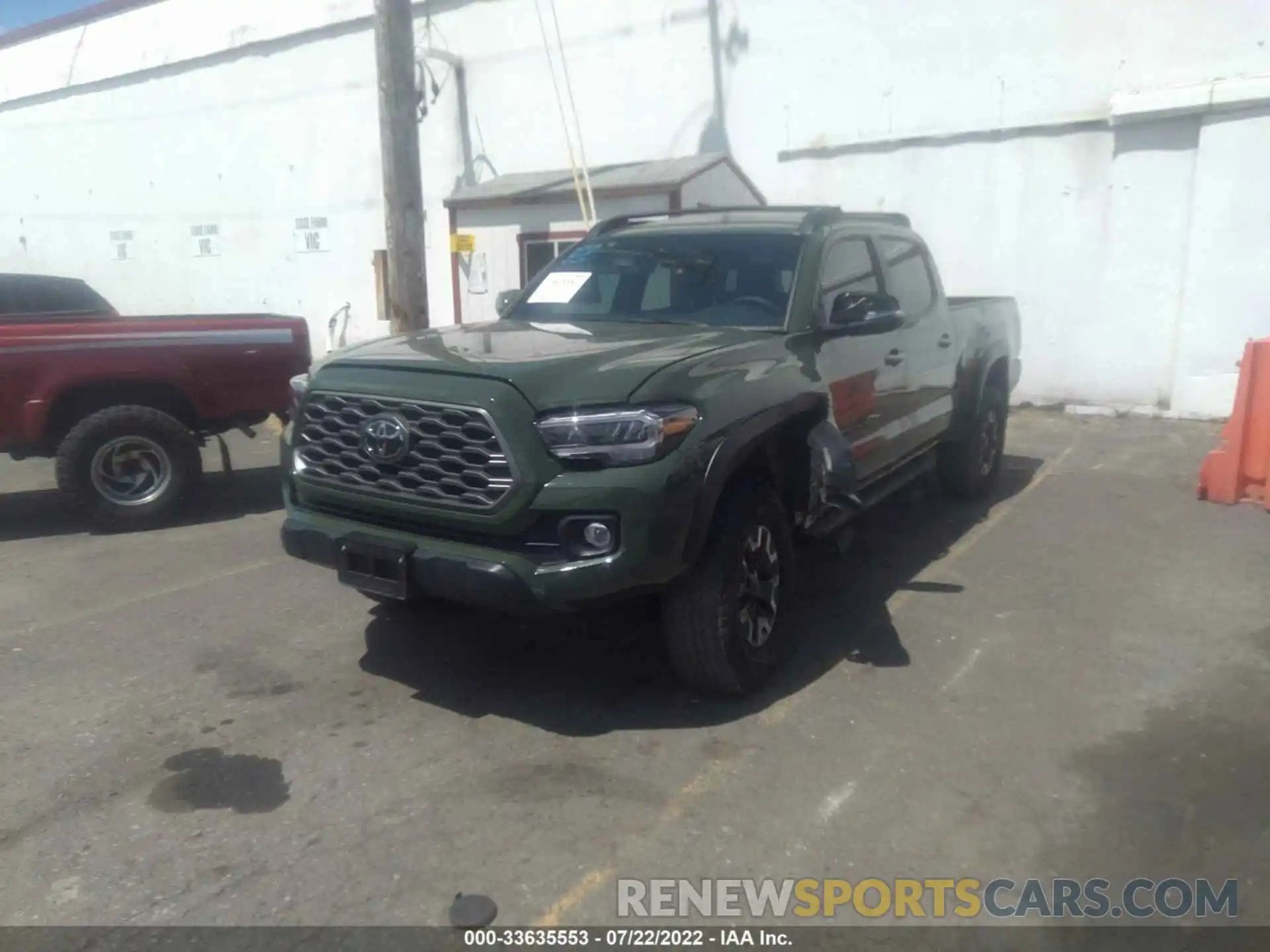 2 Photograph of a damaged car 3TMDZ5BN7MM112066 TOYOTA TACOMA 4WD 2021