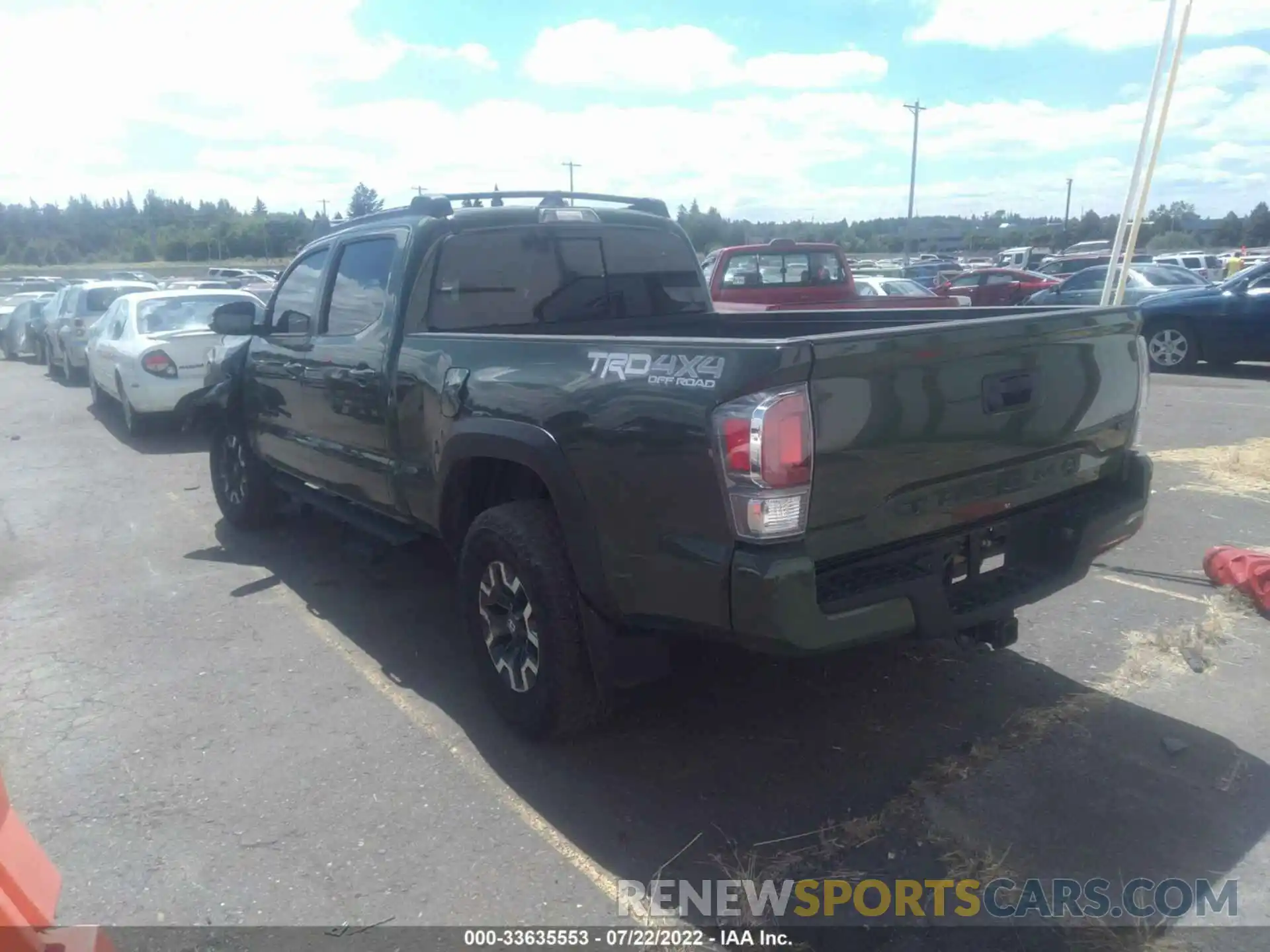 3 Photograph of a damaged car 3TMDZ5BN7MM112066 TOYOTA TACOMA 4WD 2021