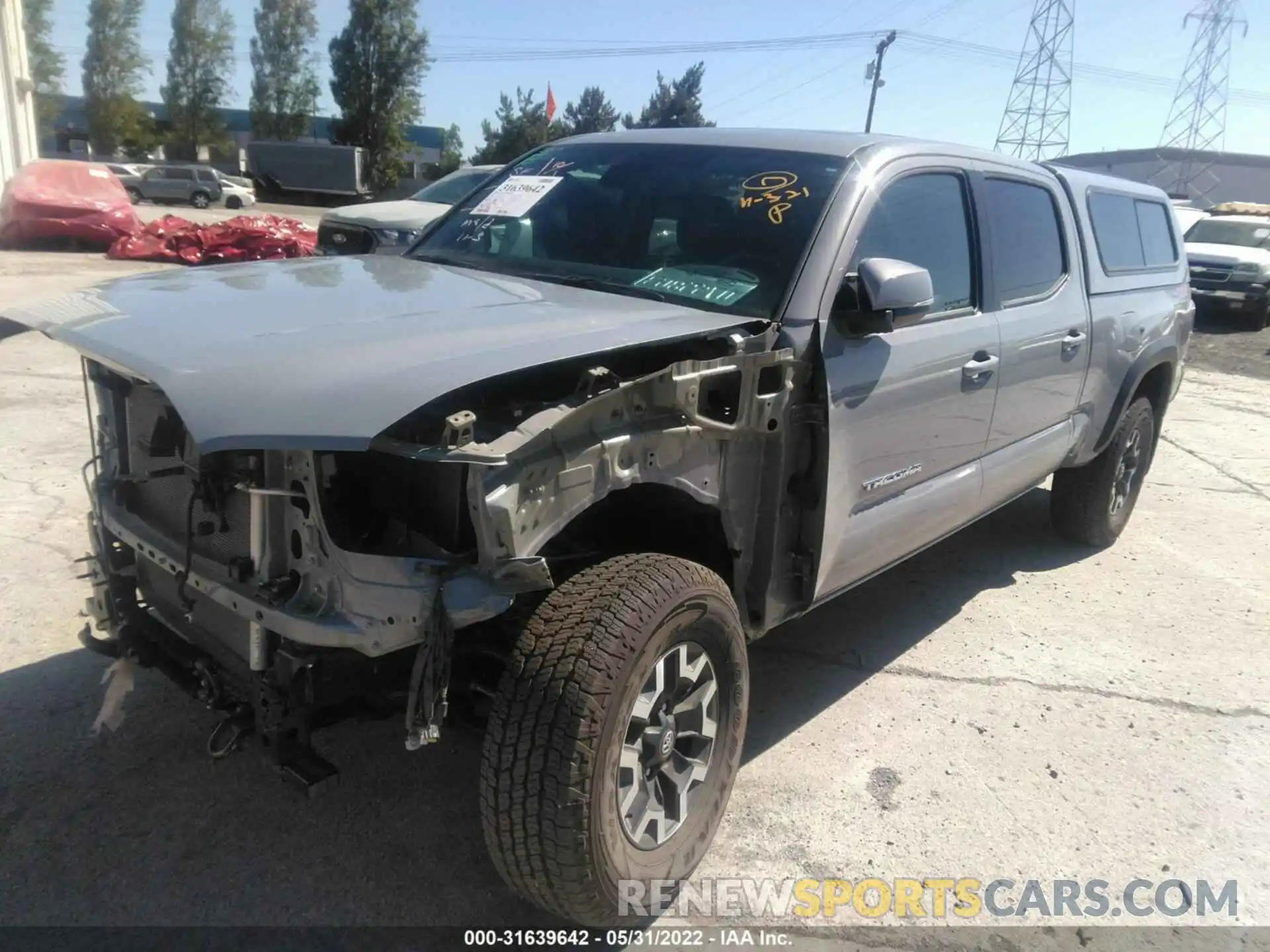 2 Photograph of a damaged car 3TMDZ5BN7MM114478 TOYOTA TACOMA 4WD 2021