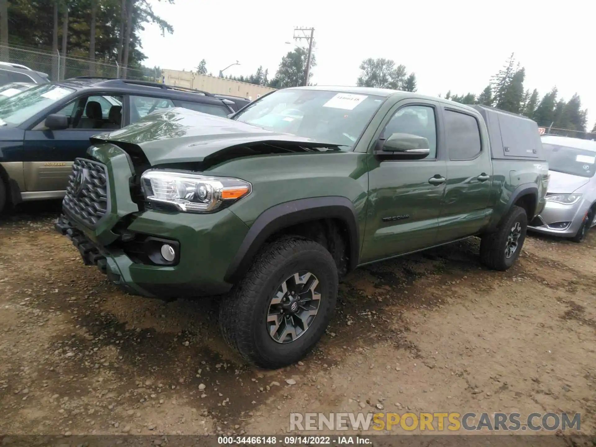 2 Photograph of a damaged car 3TMDZ5BN7MM118059 TOYOTA TACOMA 4WD 2021