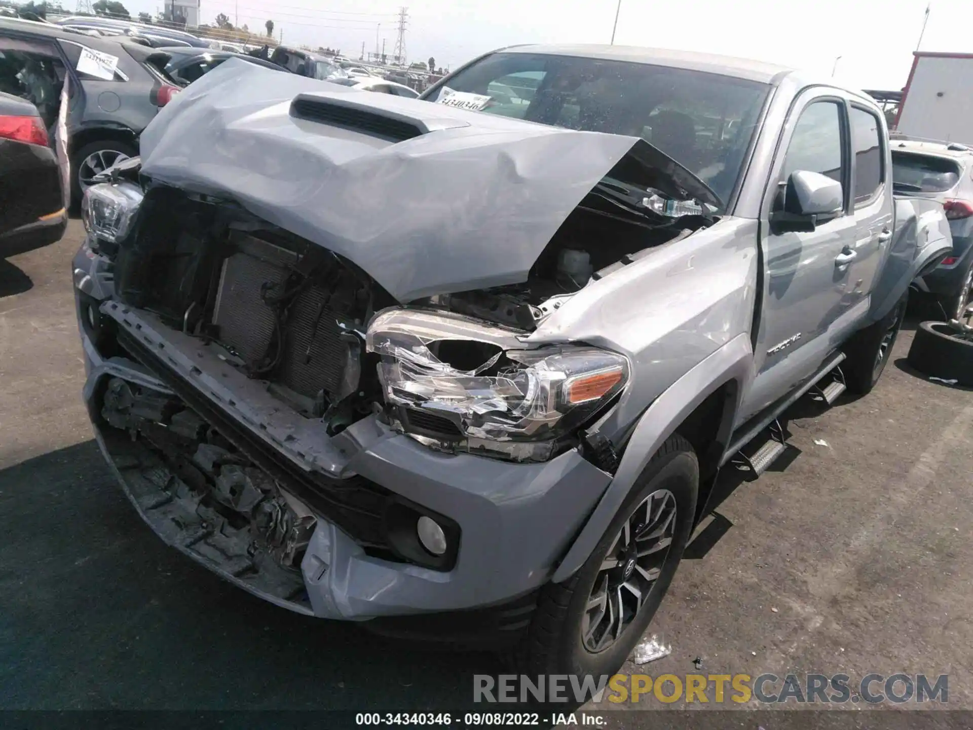 2 Photograph of a damaged car 3TMDZ5BN8MM101819 TOYOTA TACOMA 4WD 2021