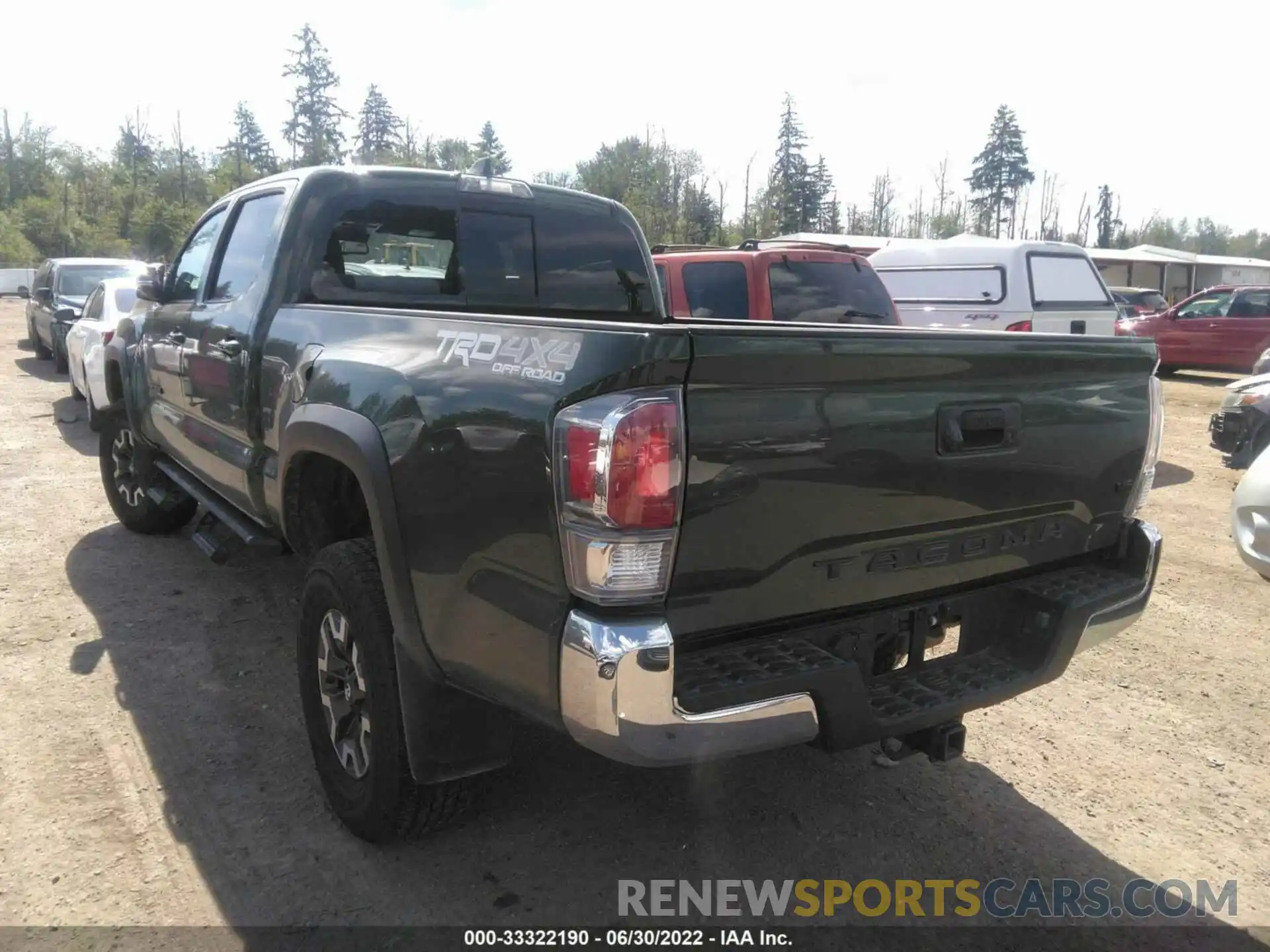 3 Photograph of a damaged car 3TMDZ5BN8MM104512 TOYOTA TACOMA 4WD 2021