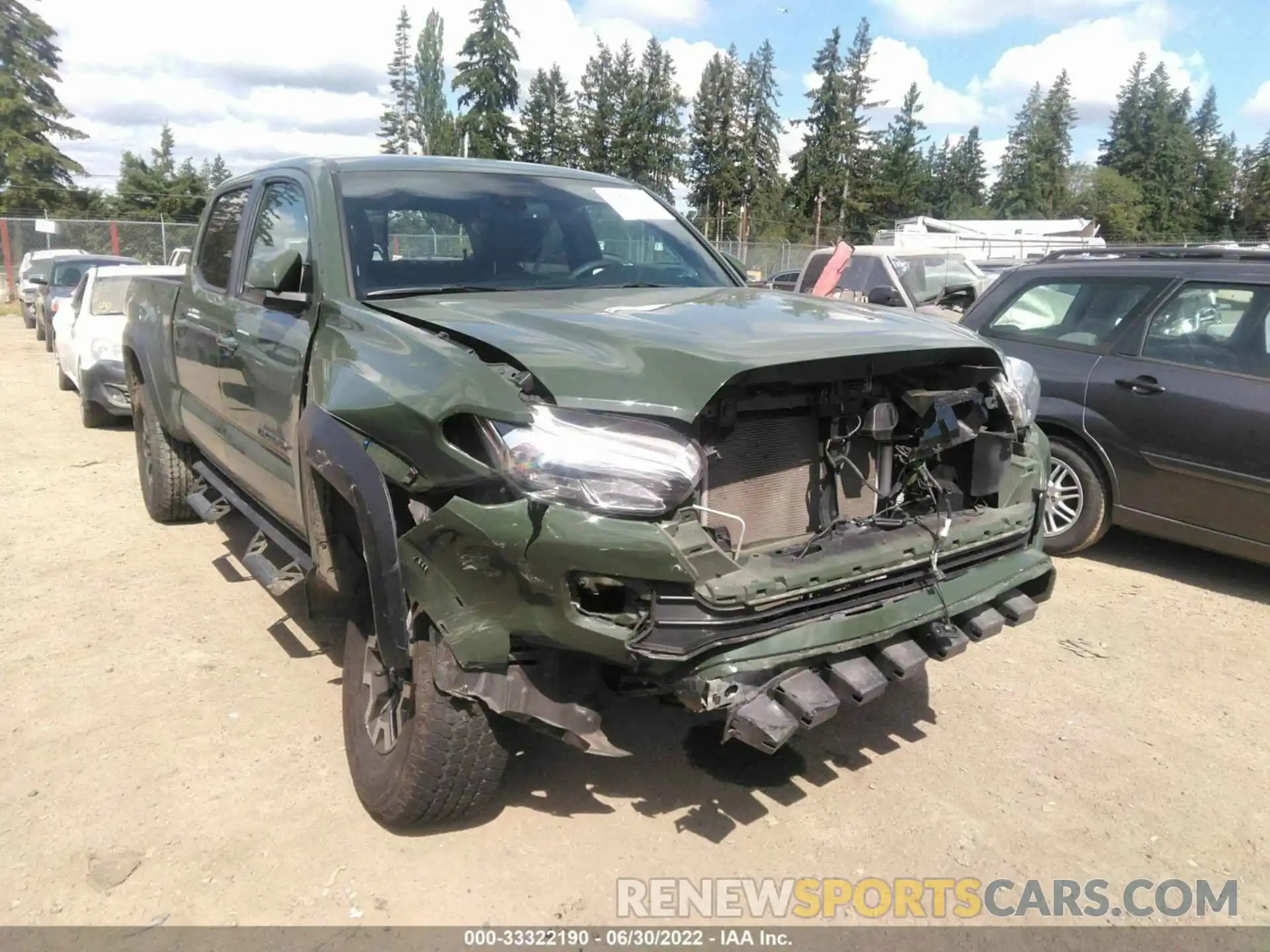 6 Photograph of a damaged car 3TMDZ5BN8MM104512 TOYOTA TACOMA 4WD 2021