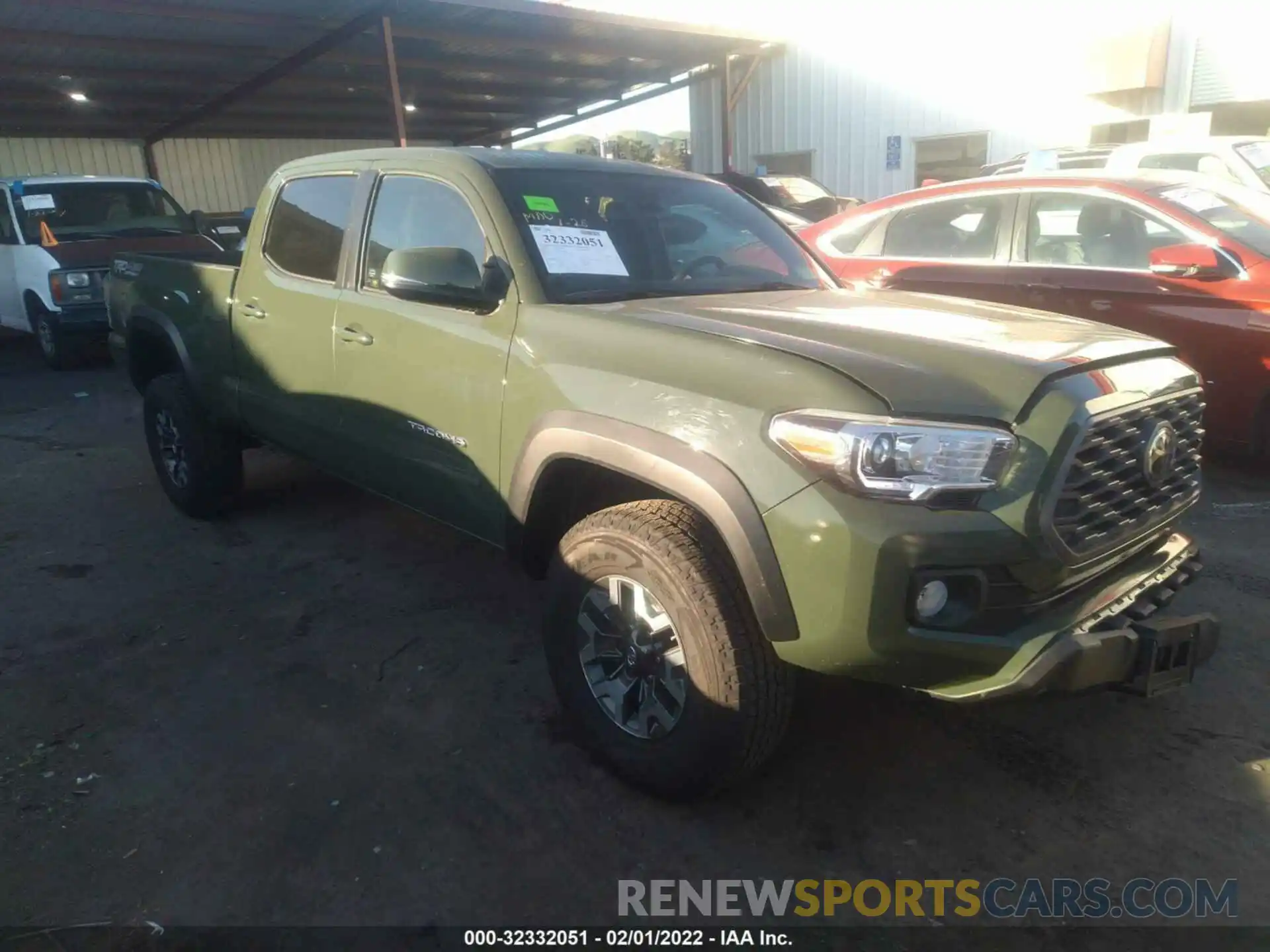 1 Photograph of a damaged car 3TMDZ5BN8MM105692 TOYOTA TACOMA 4WD 2021