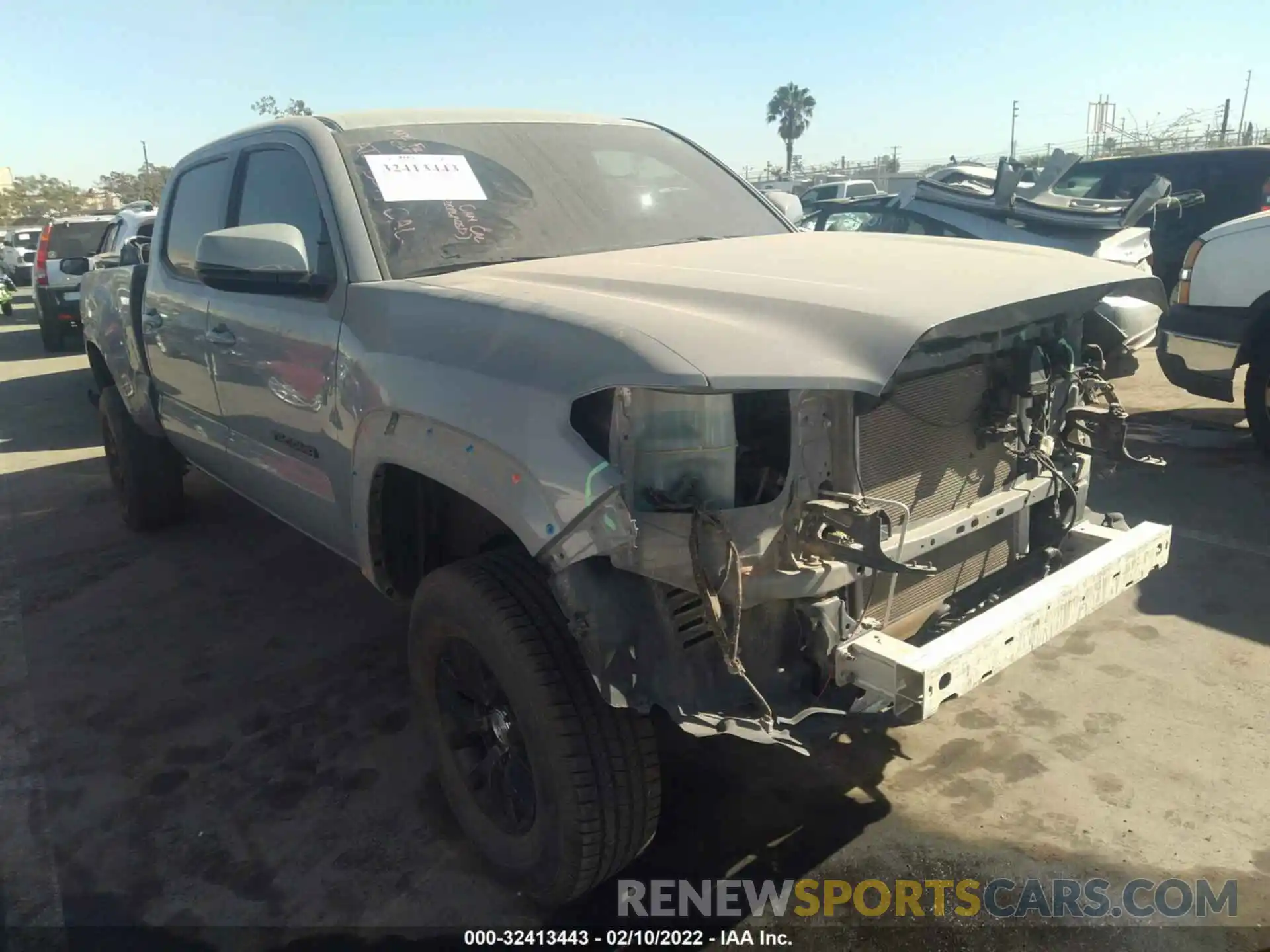 1 Photograph of a damaged car 3TMDZ5BN8MM113436 TOYOTA TACOMA 4WD 2021