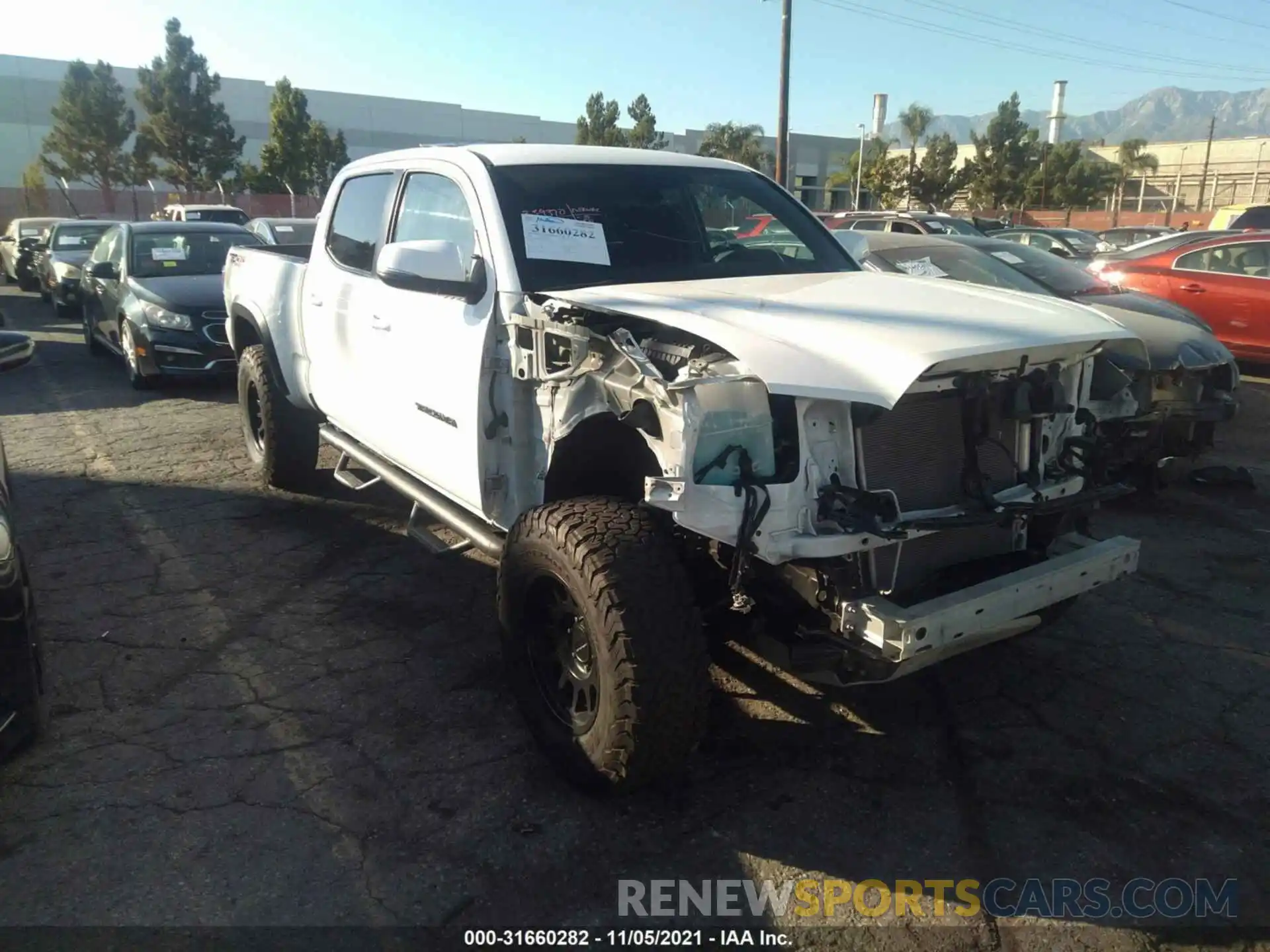 1 Photograph of a damaged car 3TMDZ5BN9MM101120 TOYOTA TACOMA 4WD 2021