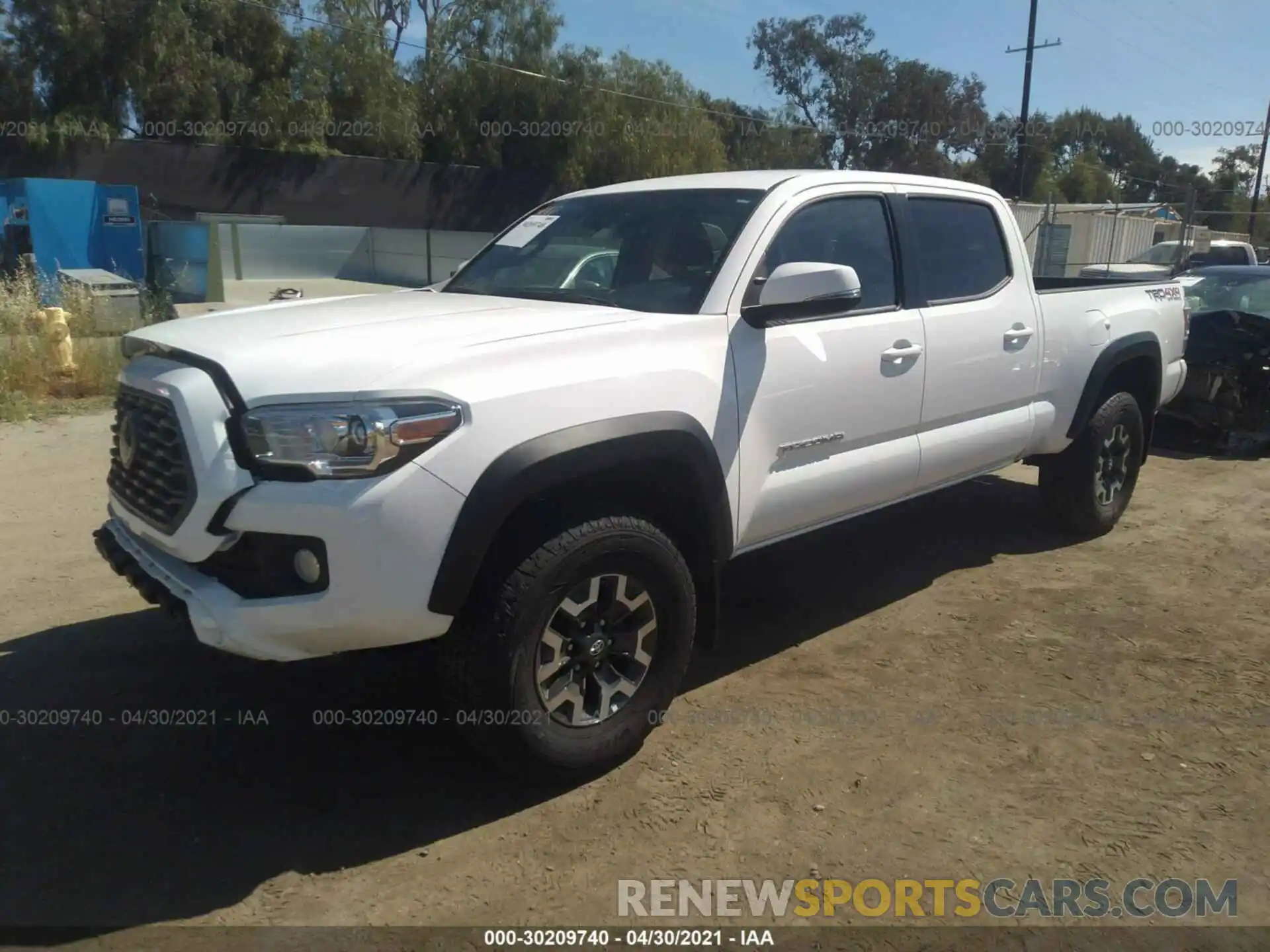 2 Photograph of a damaged car 3TMDZ5BN9MM106138 TOYOTA TACOMA 4WD 2021