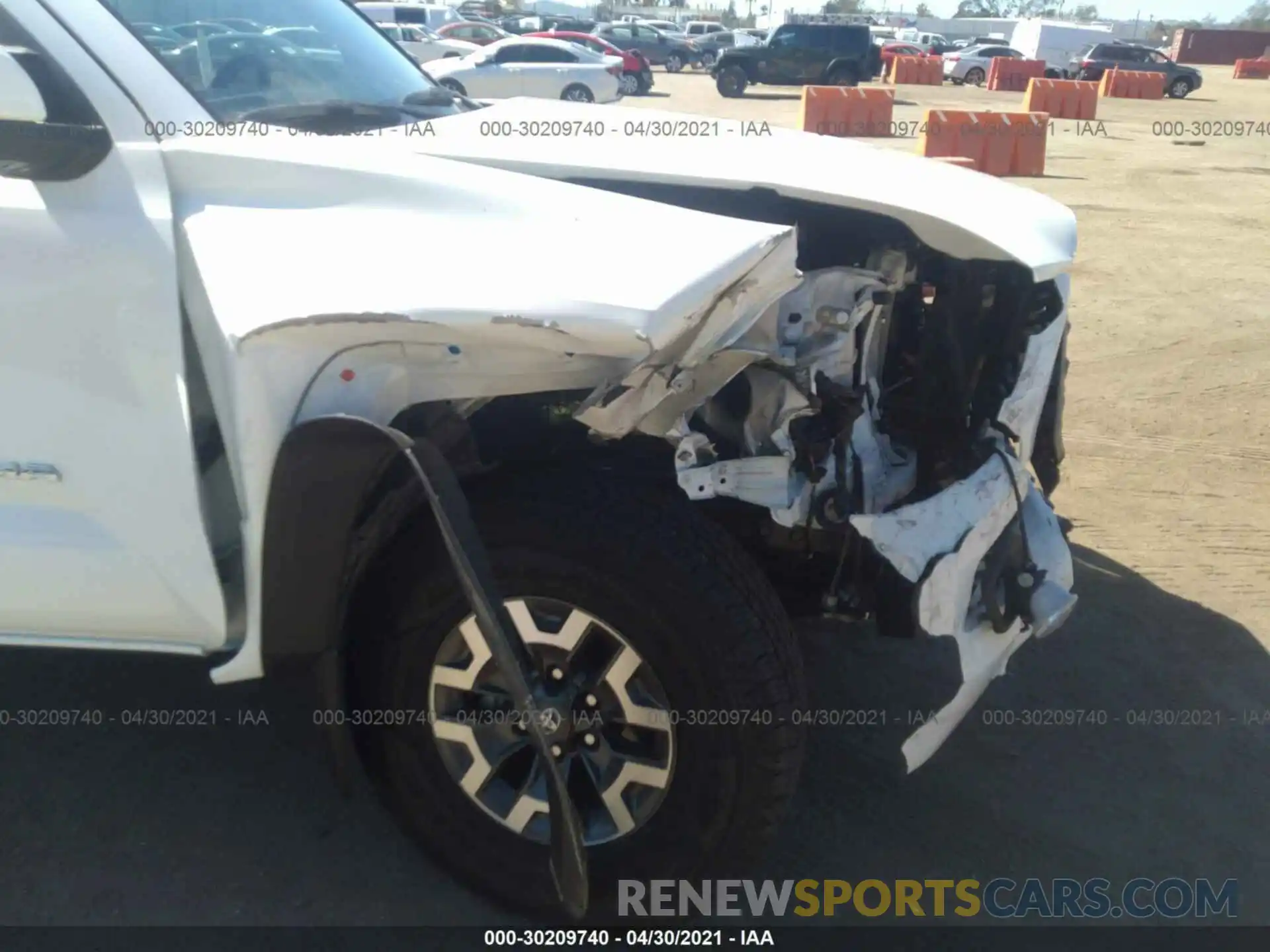 6 Photograph of a damaged car 3TMDZ5BN9MM106138 TOYOTA TACOMA 4WD 2021