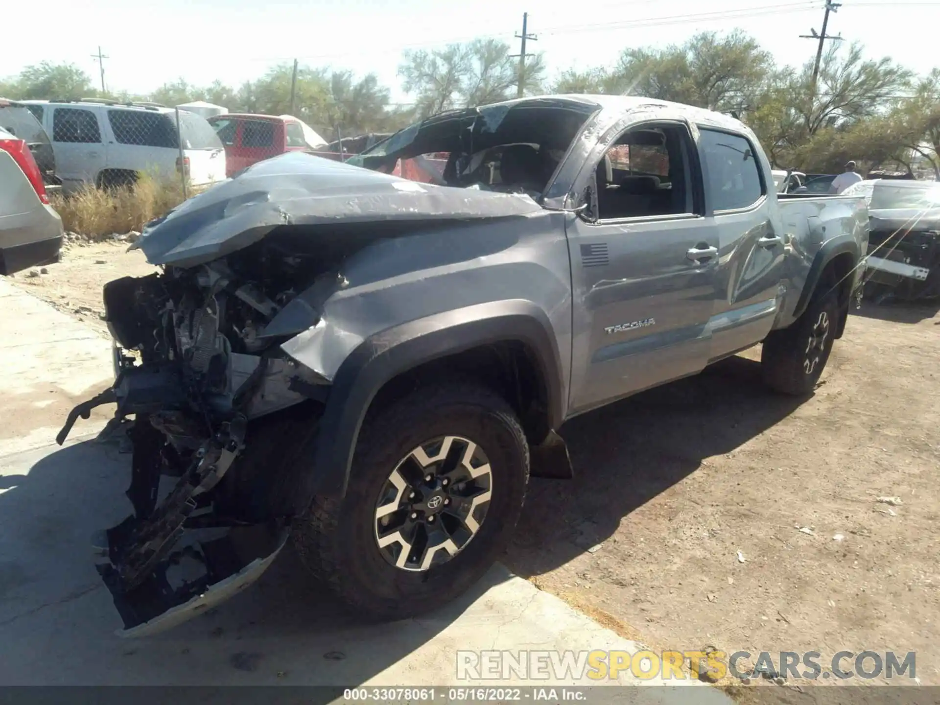 2 Photograph of a damaged car 3TMDZ5BN9MM115941 TOYOTA TACOMA 4WD 2021