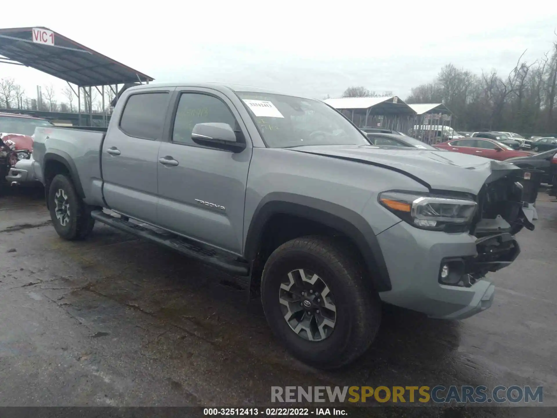 1 Photograph of a damaged car 3TMDZ5BNXMM099944 TOYOTA TACOMA 4WD 2021