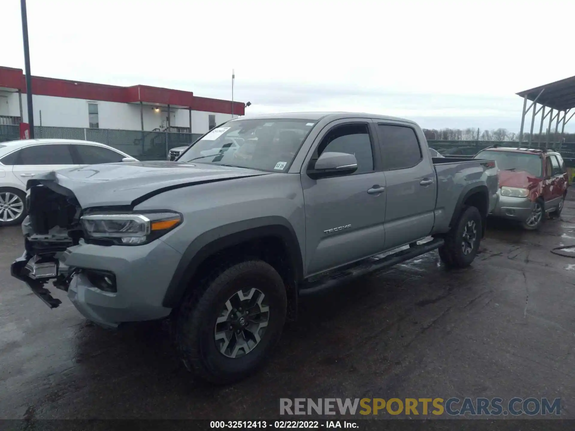 2 Photograph of a damaged car 3TMDZ5BNXMM099944 TOYOTA TACOMA 4WD 2021