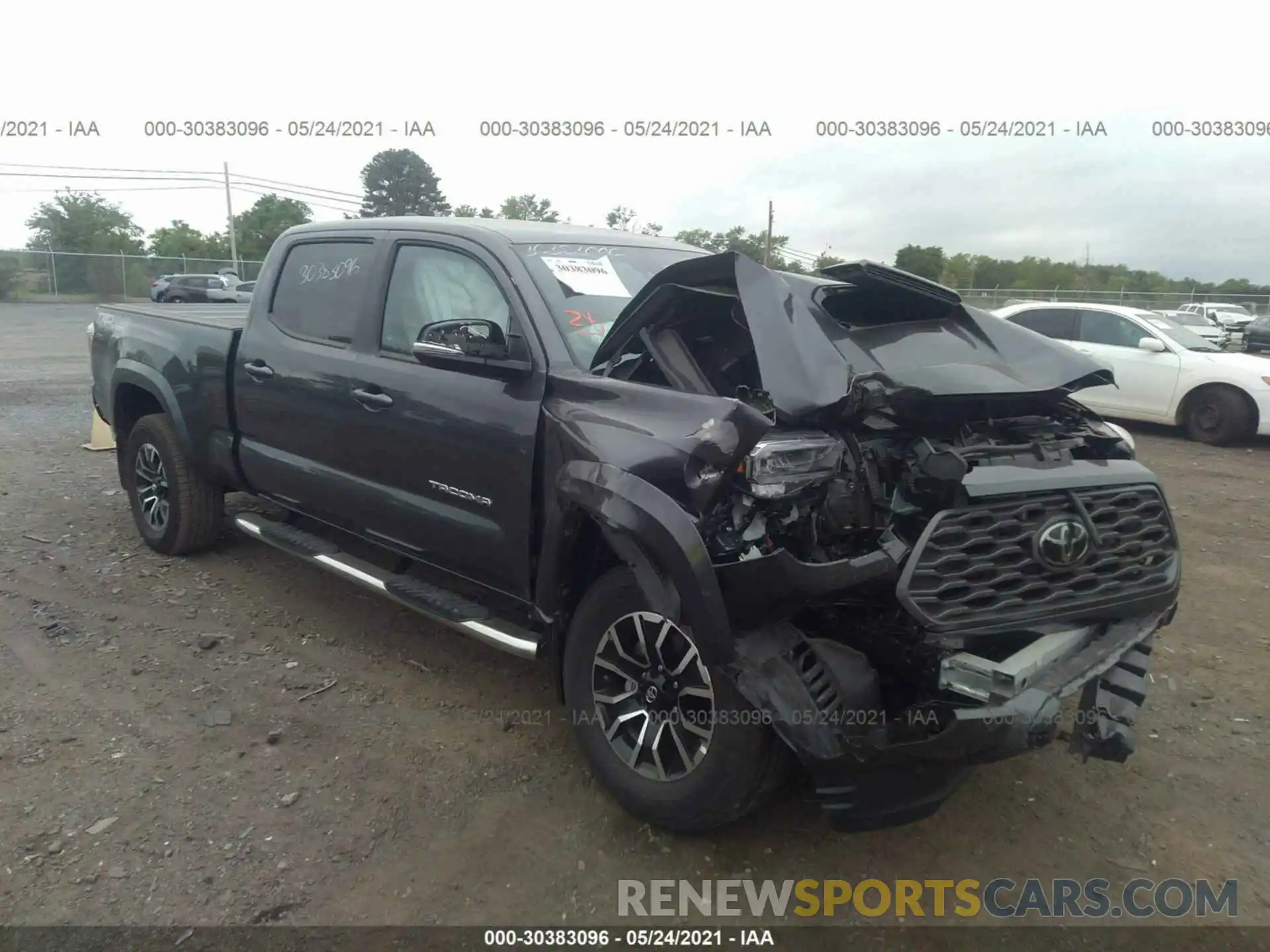 1 Photograph of a damaged car 3TMDZ5BNXMM101658 TOYOTA TACOMA 4WD 2021