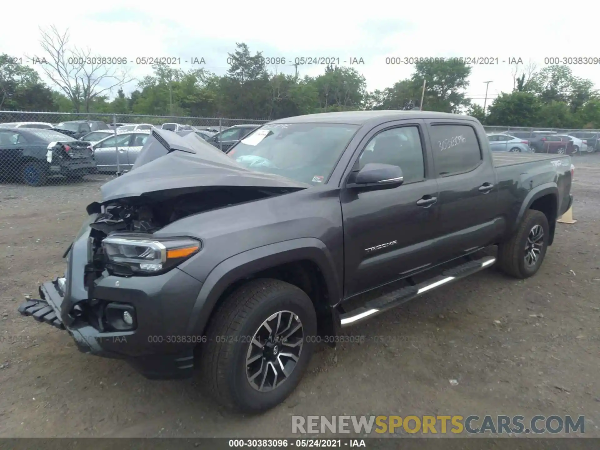 2 Photograph of a damaged car 3TMDZ5BNXMM101658 TOYOTA TACOMA 4WD 2021