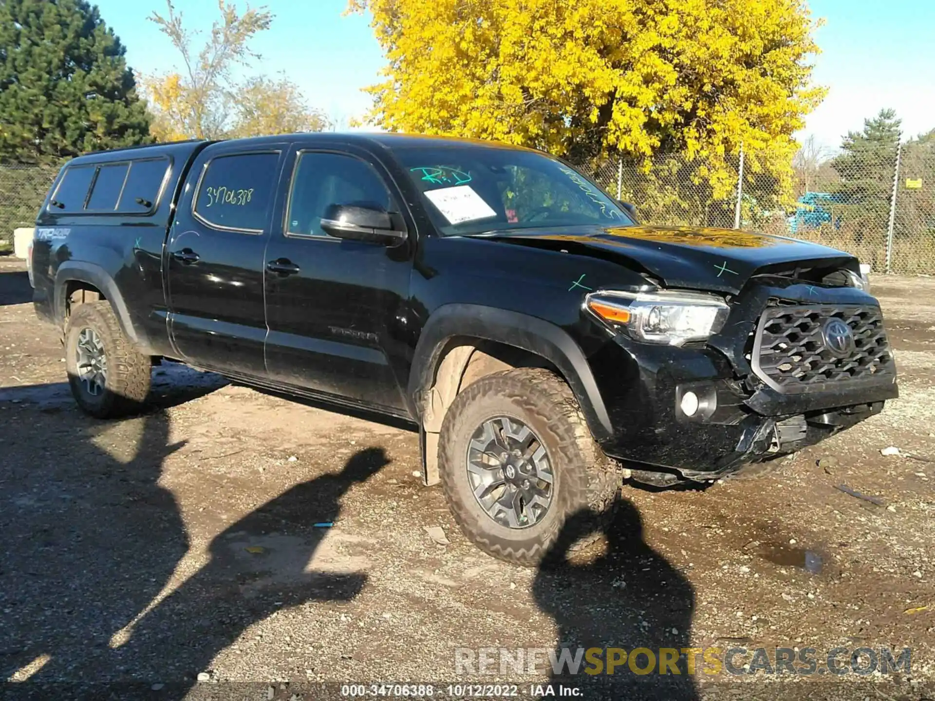 1 Photograph of a damaged car 3TMDZ5BNXMM102678 TOYOTA TACOMA 4WD 2021