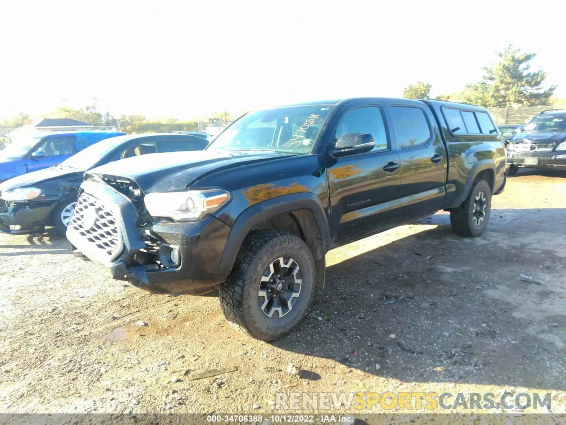 2 Photograph of a damaged car 3TMDZ5BNXMM102678 TOYOTA TACOMA 4WD 2021