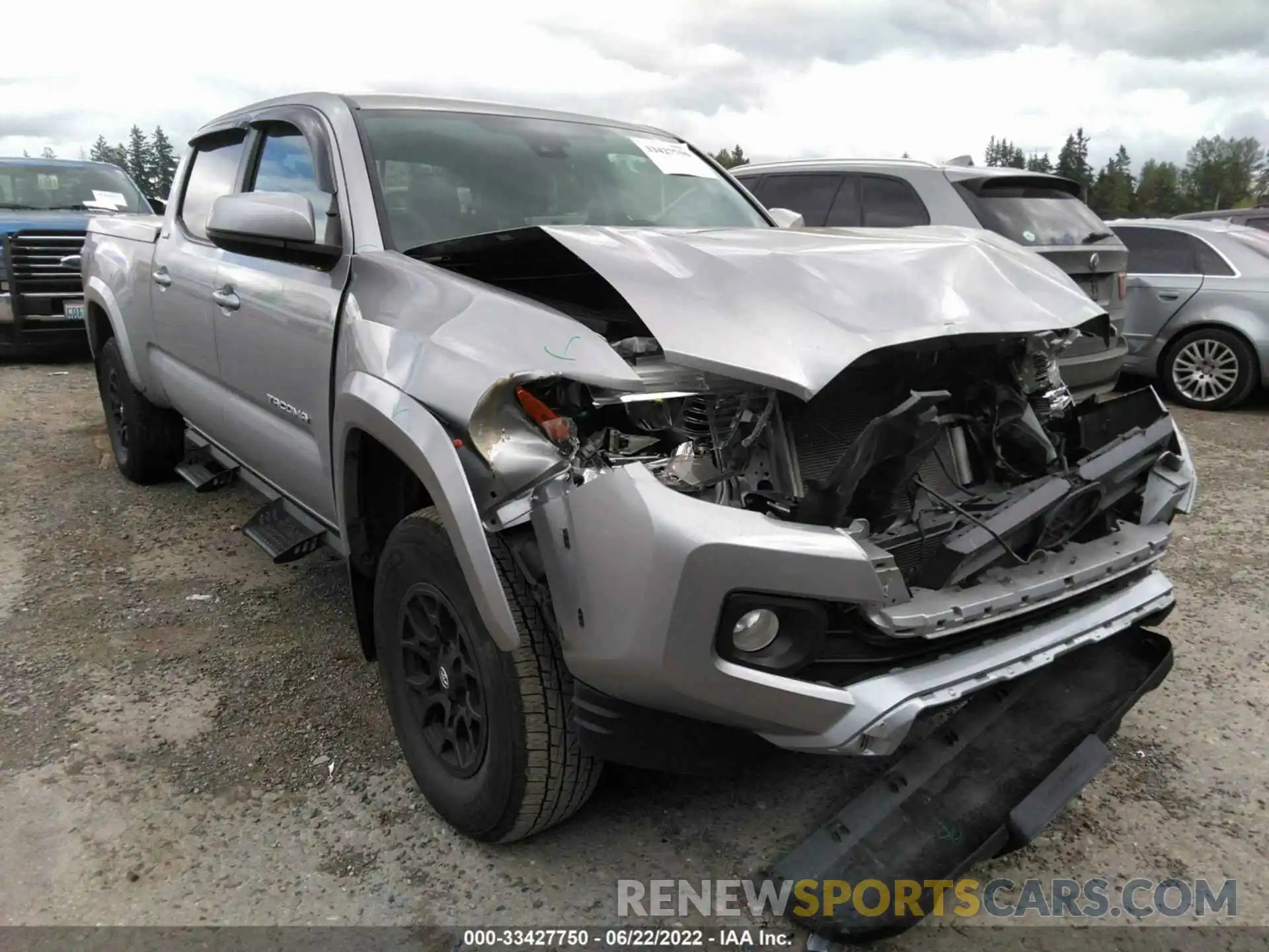 1 Photograph of a damaged car 3TMDZ5BNXMM103670 TOYOTA TACOMA 4WD 2021