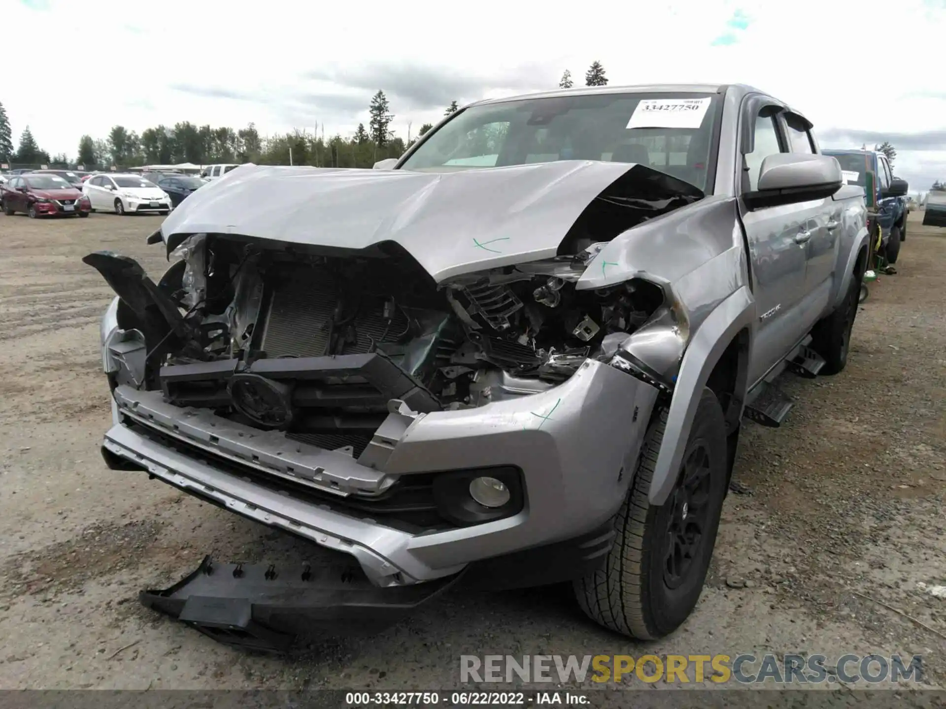 2 Photograph of a damaged car 3TMDZ5BNXMM103670 TOYOTA TACOMA 4WD 2021