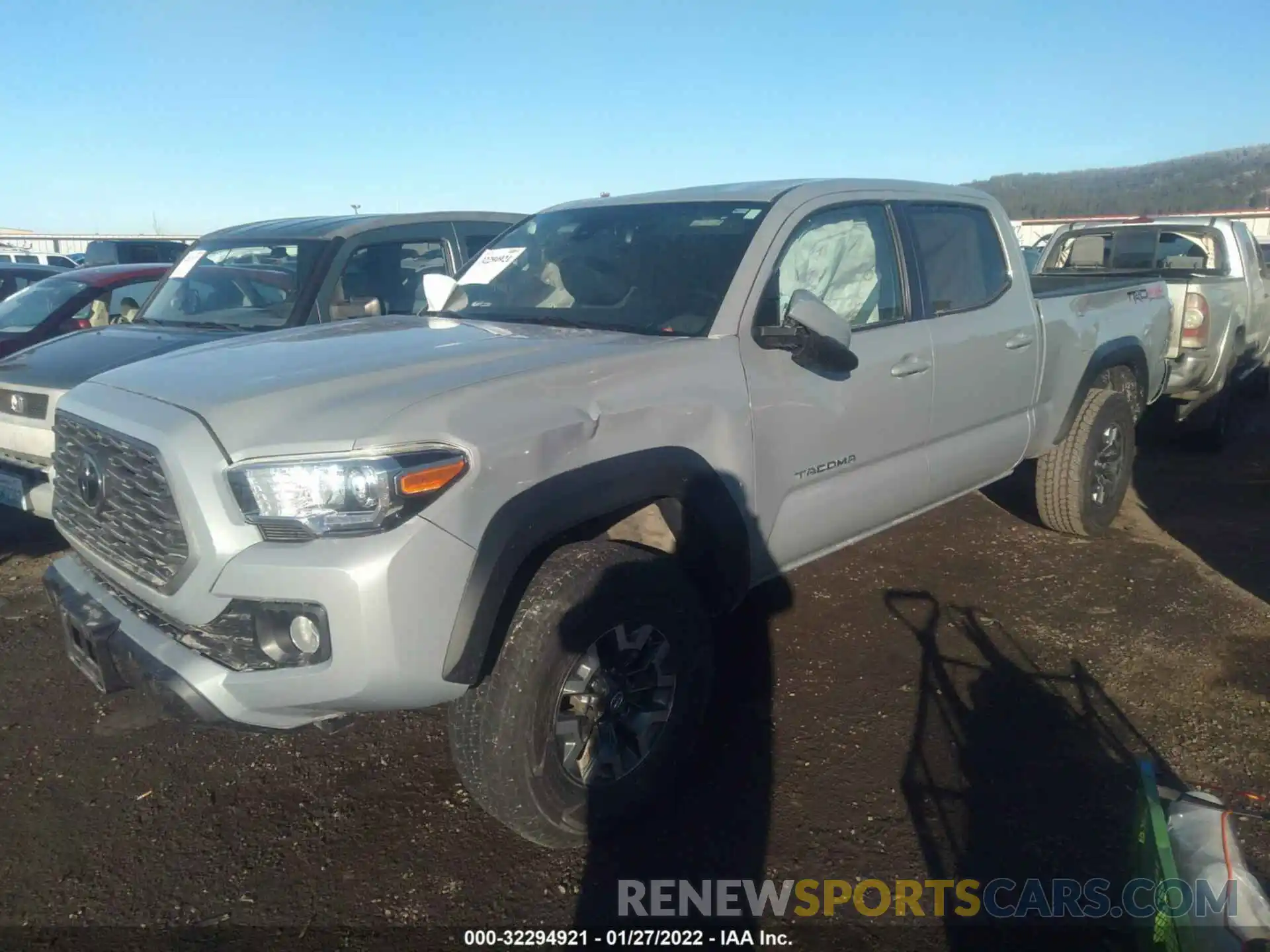 2 Photograph of a damaged car 3TMDZ5BNXMM104446 TOYOTA TACOMA 4WD 2021