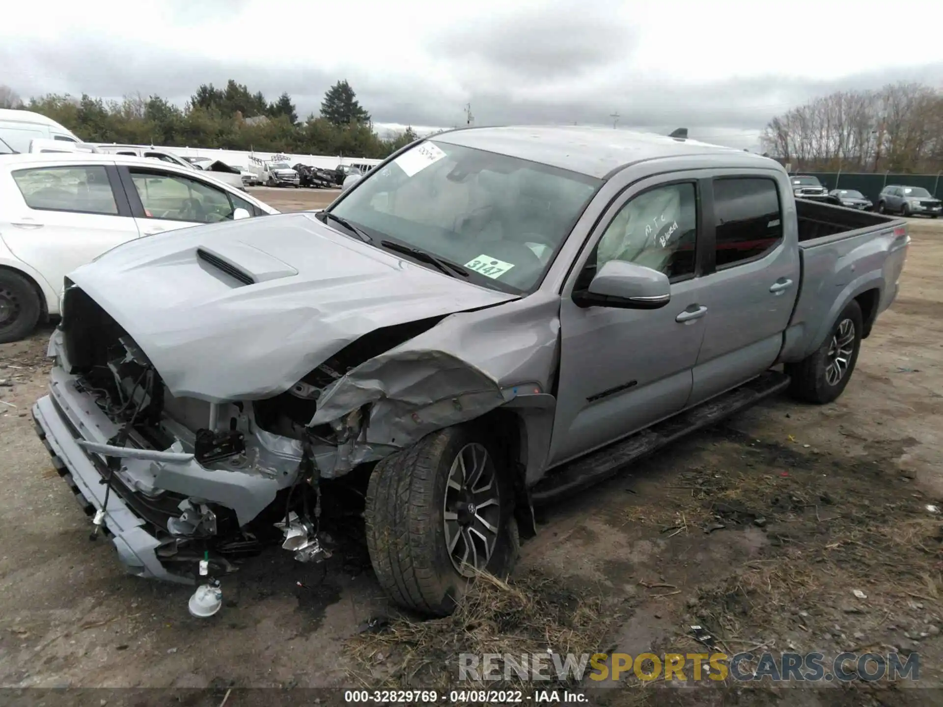 2 Photograph of a damaged car 3TMDZ5BNXMM104687 TOYOTA TACOMA 4WD 2021