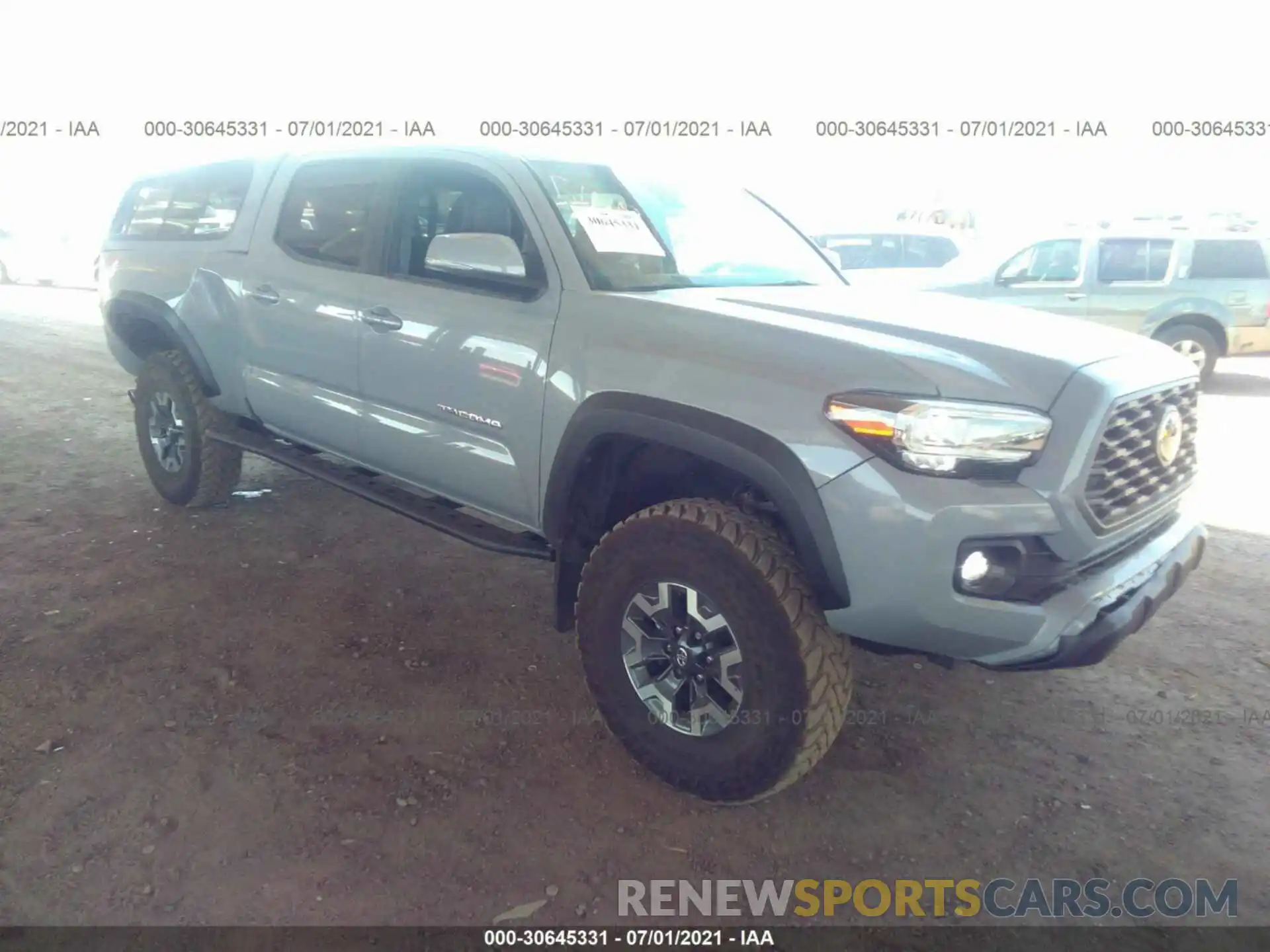 1 Photograph of a damaged car 3TMDZ5BNXMM106486 TOYOTA TACOMA 4WD 2021