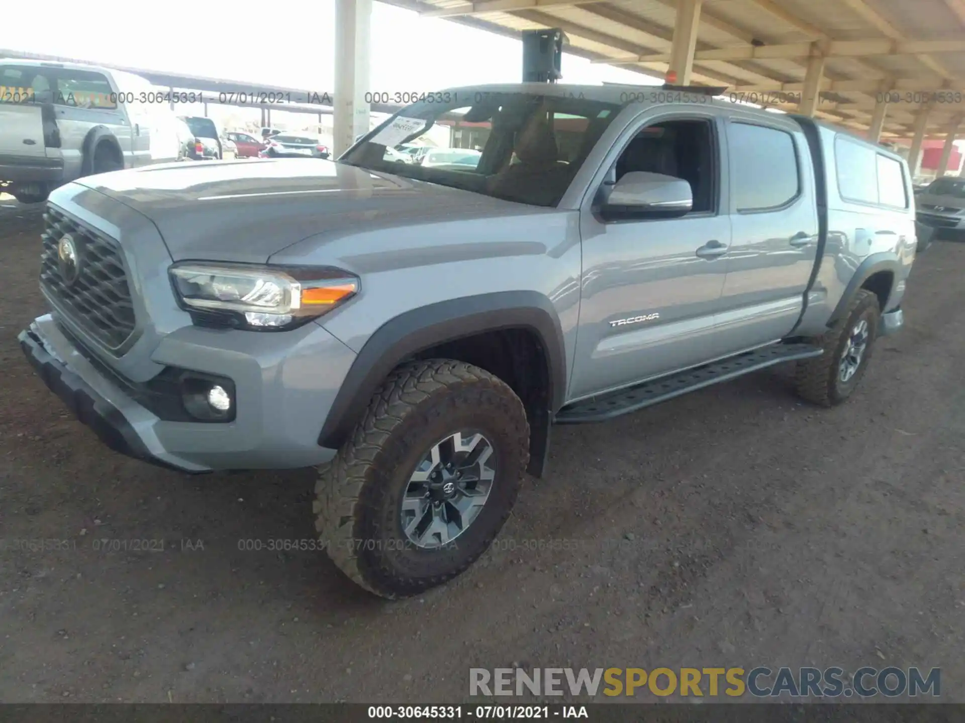 2 Photograph of a damaged car 3TMDZ5BNXMM106486 TOYOTA TACOMA 4WD 2021