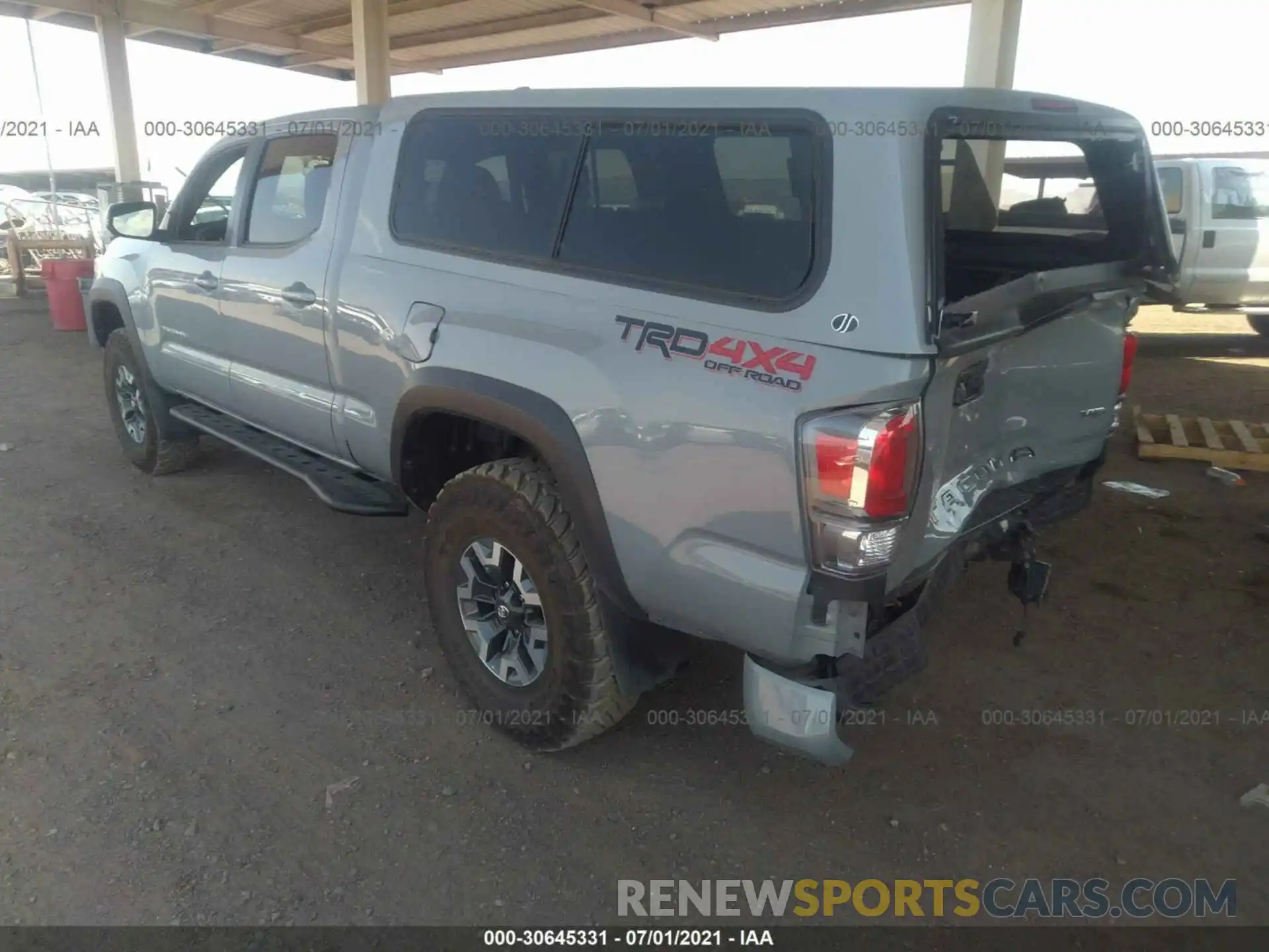 3 Фотография поврежденного автомобиля 3TMDZ5BNXMM106486 TOYOTA TACOMA 4WD 2021