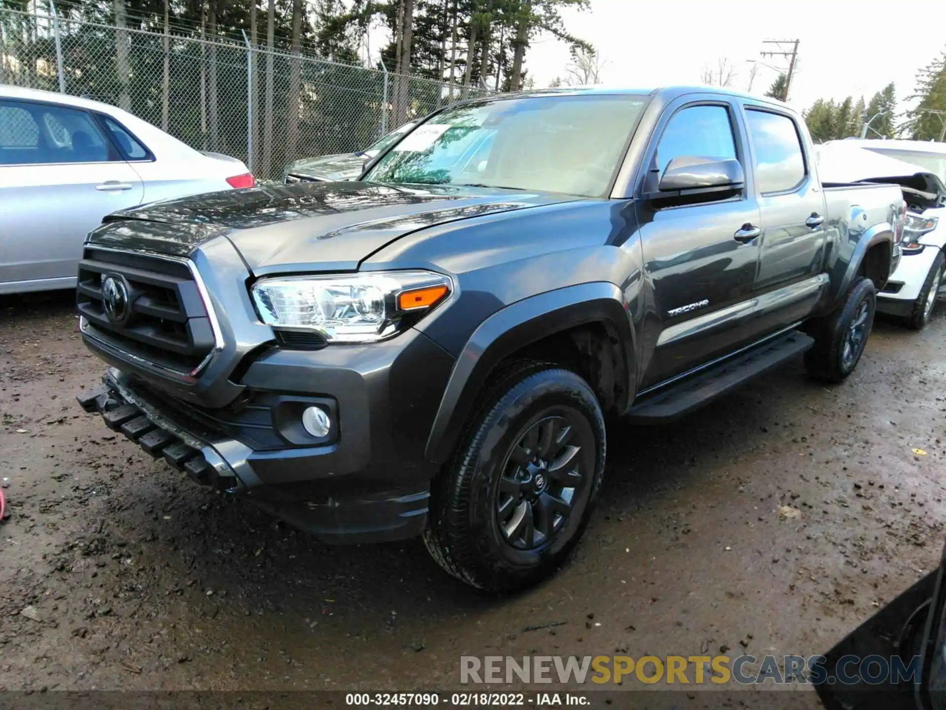 2 Photograph of a damaged car 3TMDZ5BNXMM106567 TOYOTA TACOMA 4WD 2021