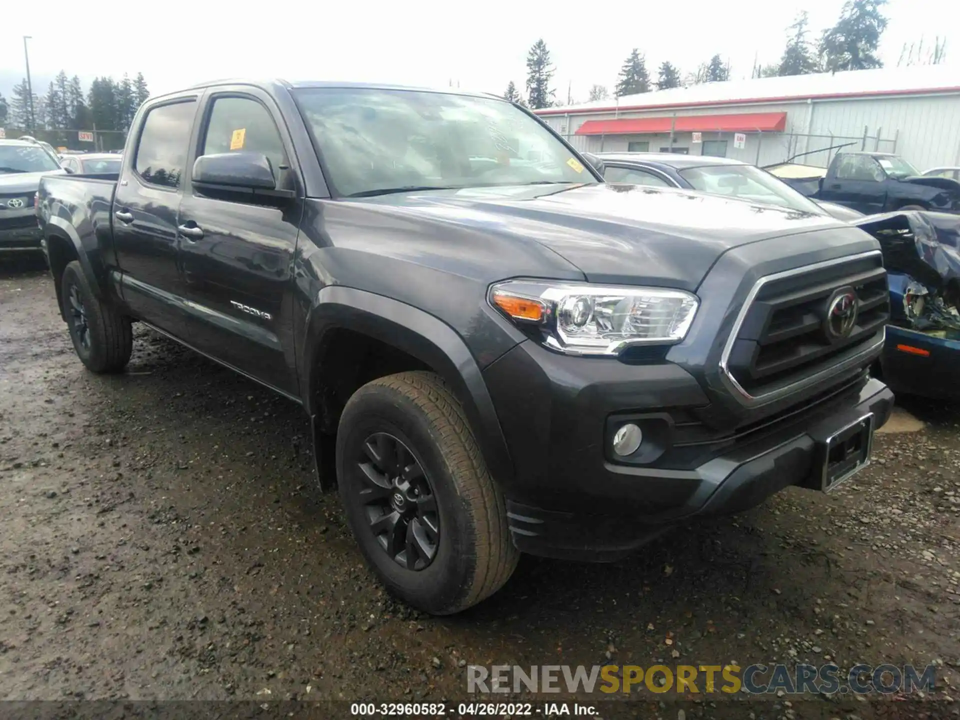 1 Photograph of a damaged car 3TMDZ5BNXMM117472 TOYOTA TACOMA 4WD 2021