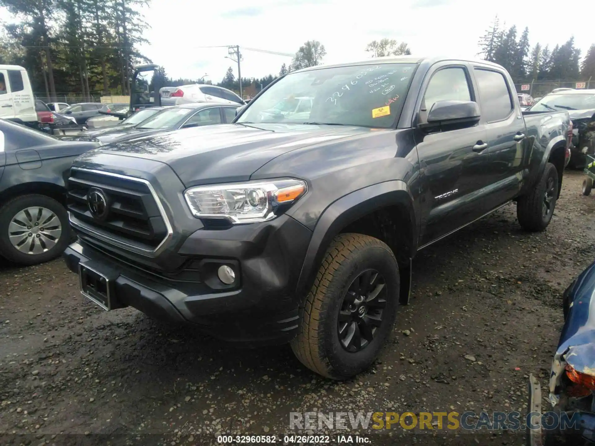 2 Photograph of a damaged car 3TMDZ5BNXMM117472 TOYOTA TACOMA 4WD 2021