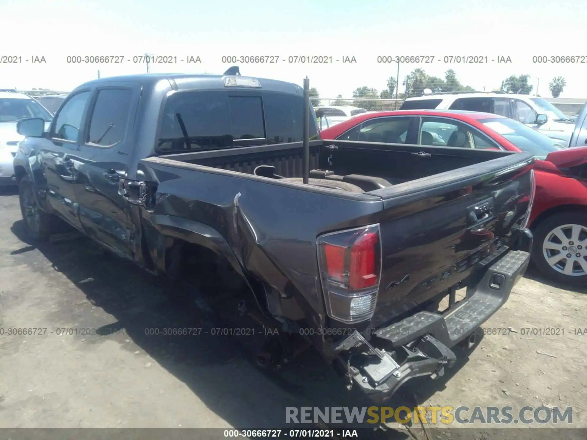 3 Photograph of a damaged car 3TMGZ5AN0MM384733 TOYOTA TACOMA 4WD 2021