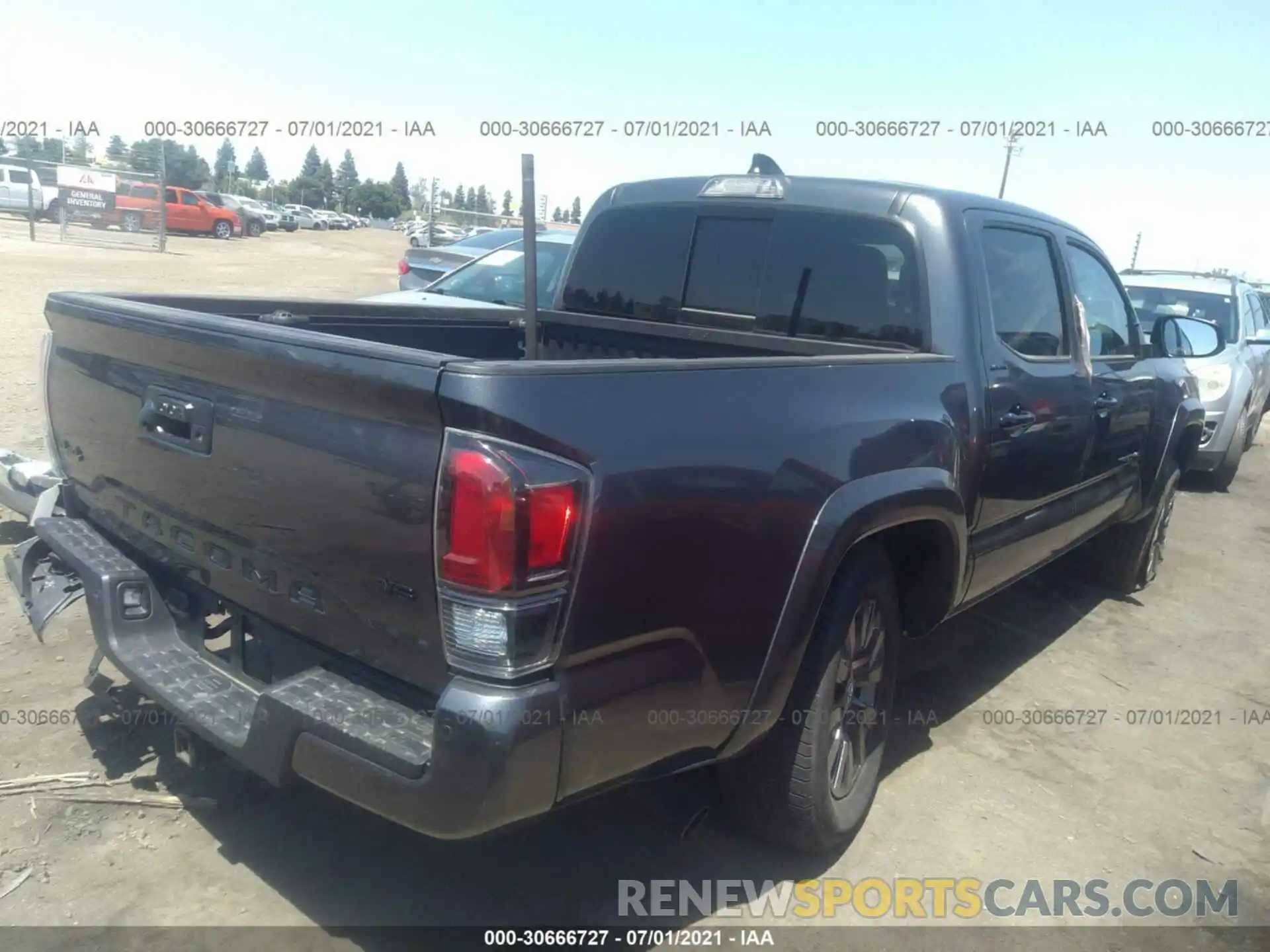 4 Photograph of a damaged car 3TMGZ5AN0MM384733 TOYOTA TACOMA 4WD 2021