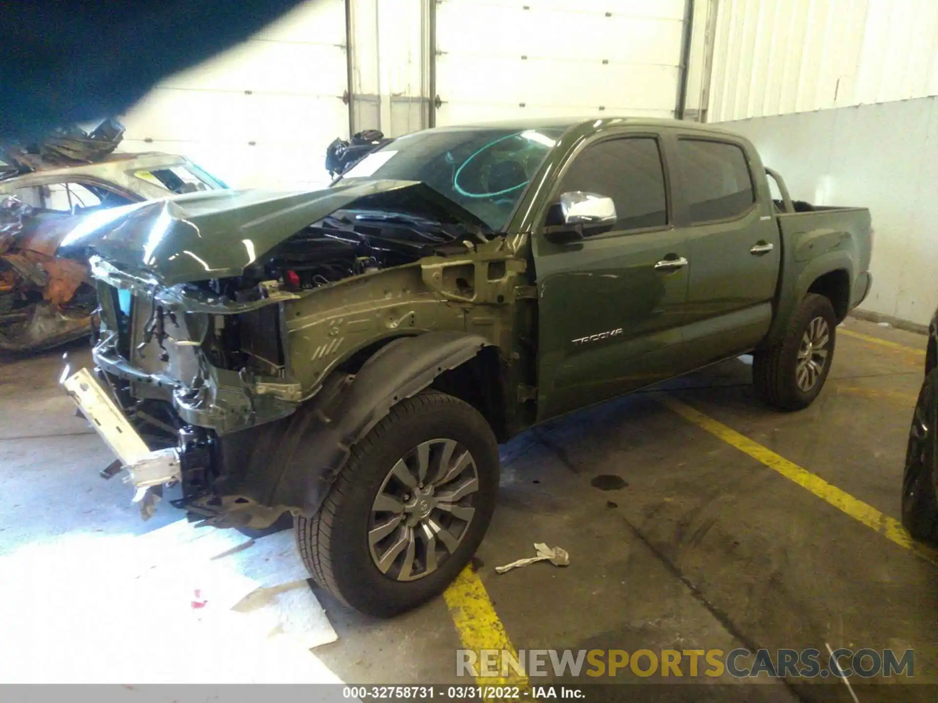 2 Photograph of a damaged car 3TMGZ5AN6MM429027 TOYOTA TACOMA 4WD 2021