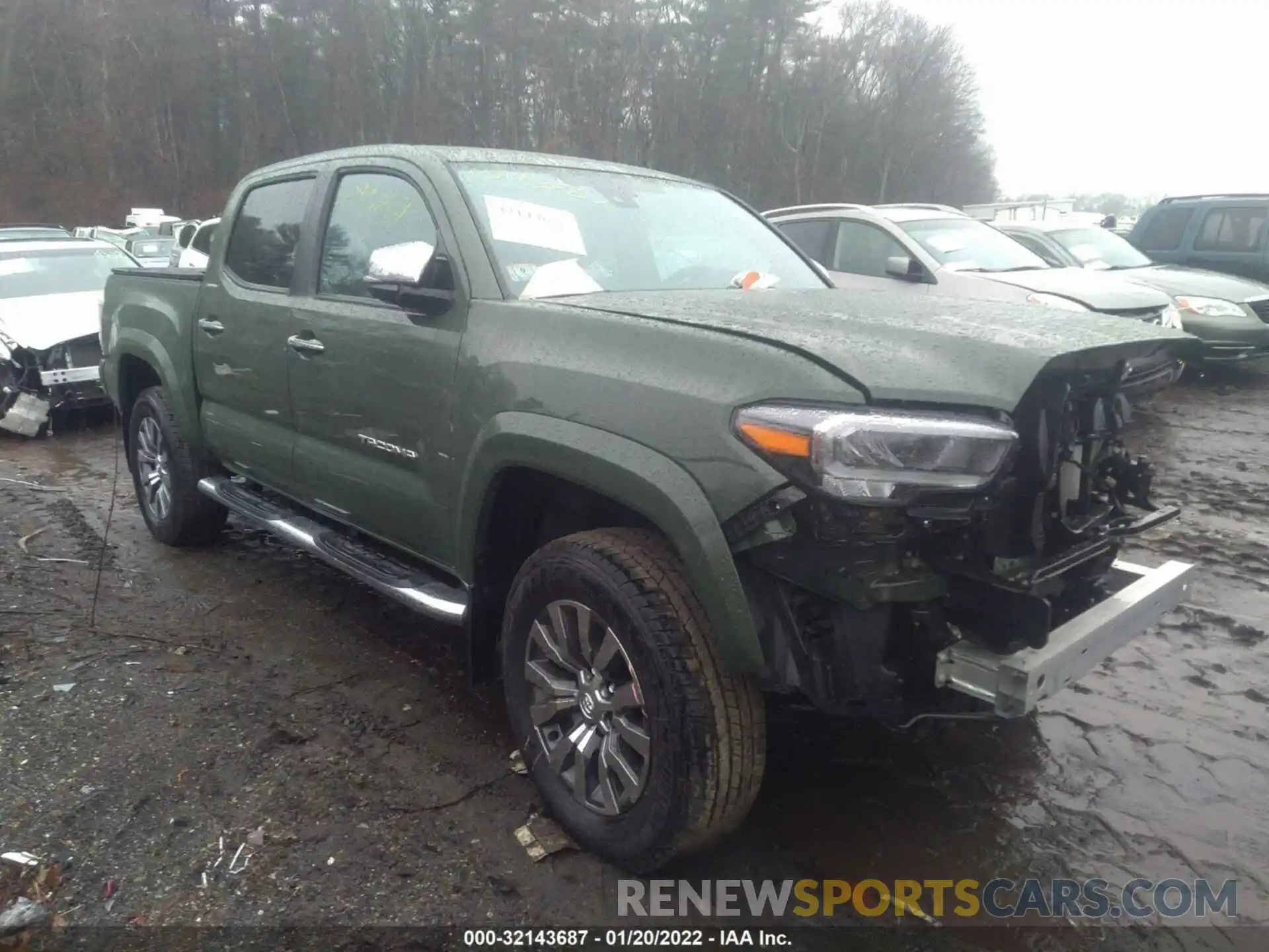 1 Photograph of a damaged car 3TMGZ5AN9MM445254 TOYOTA TACOMA 4WD 2021