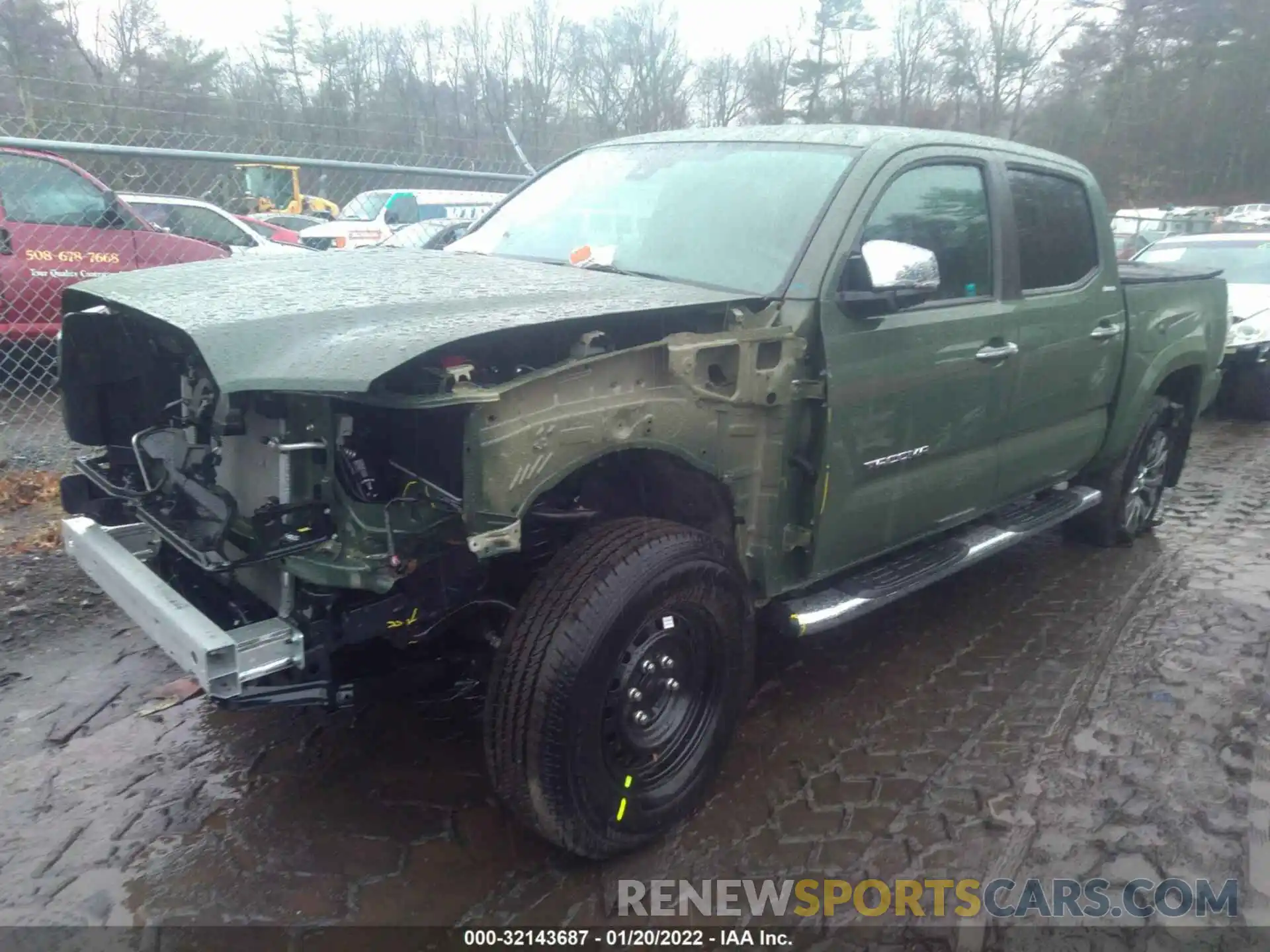 2 Photograph of a damaged car 3TMGZ5AN9MM445254 TOYOTA TACOMA 4WD 2021