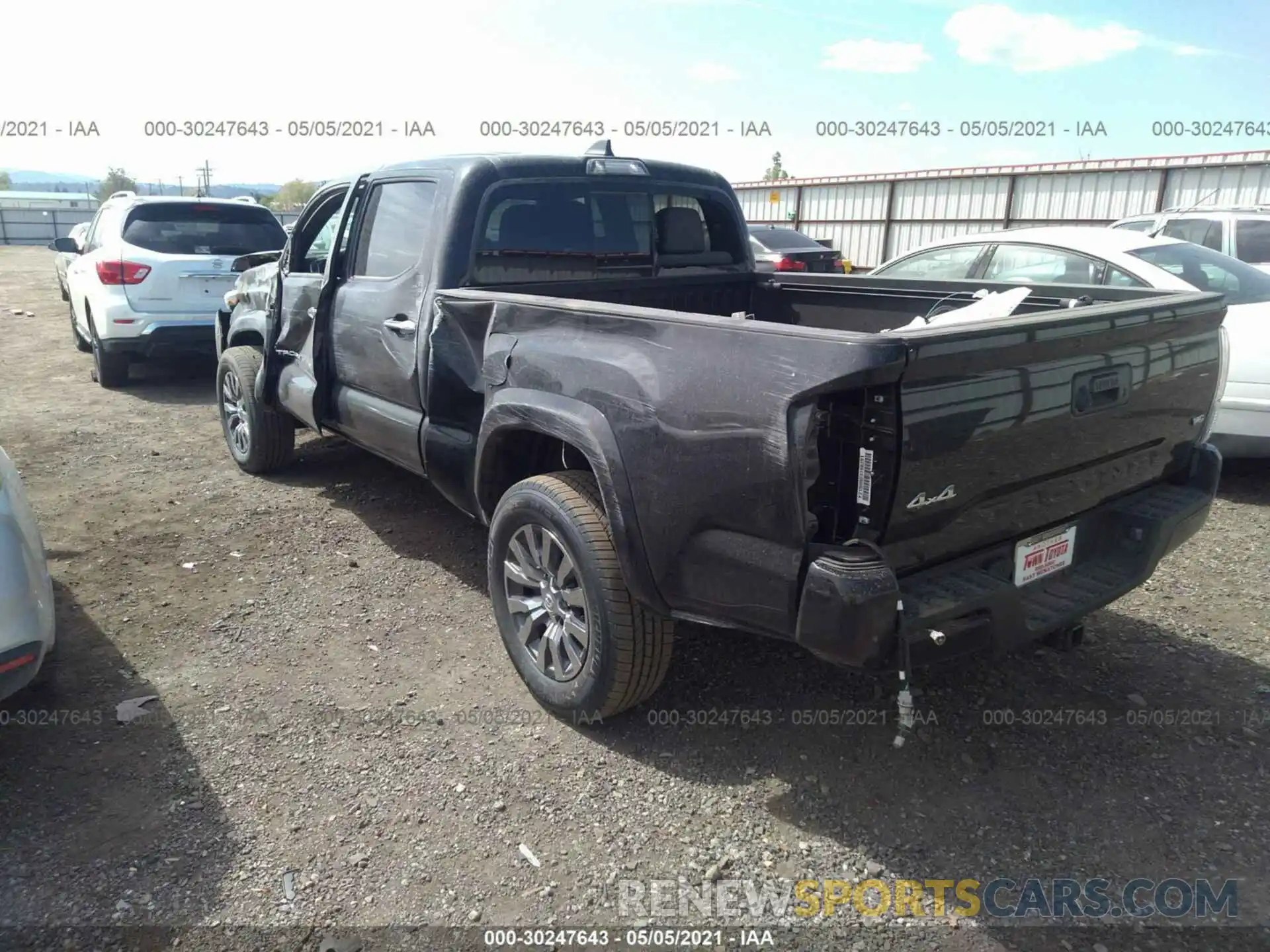 3 Photograph of a damaged car 3TMHZ5BN2MM107004 TOYOTA TACOMA 4WD 2021