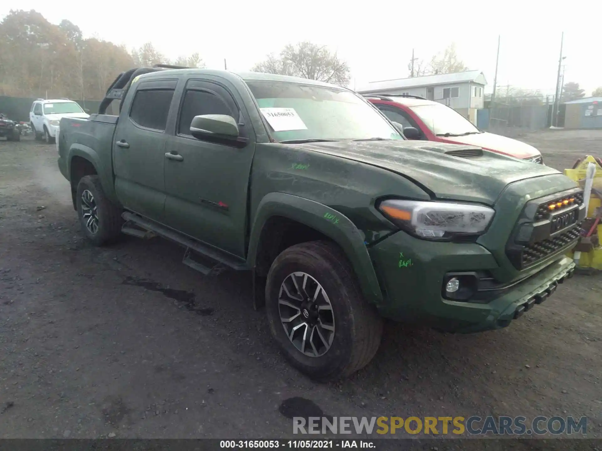 1 Photograph of a damaged car 3TYCZ5AN0MT015695 TOYOTA TACOMA 4WD 2021