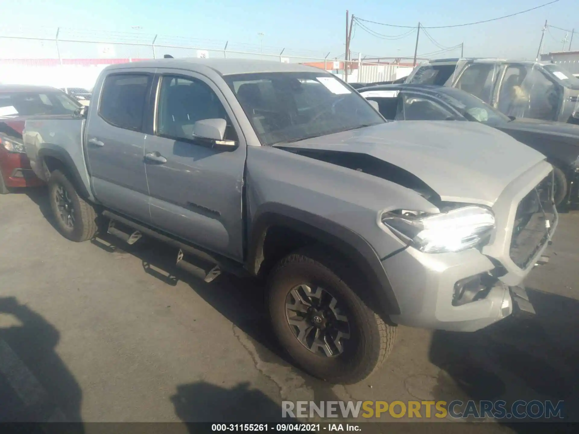 1 Photograph of a damaged car 3TYCZ5AN0MT031220 TOYOTA TACOMA 4WD 2021