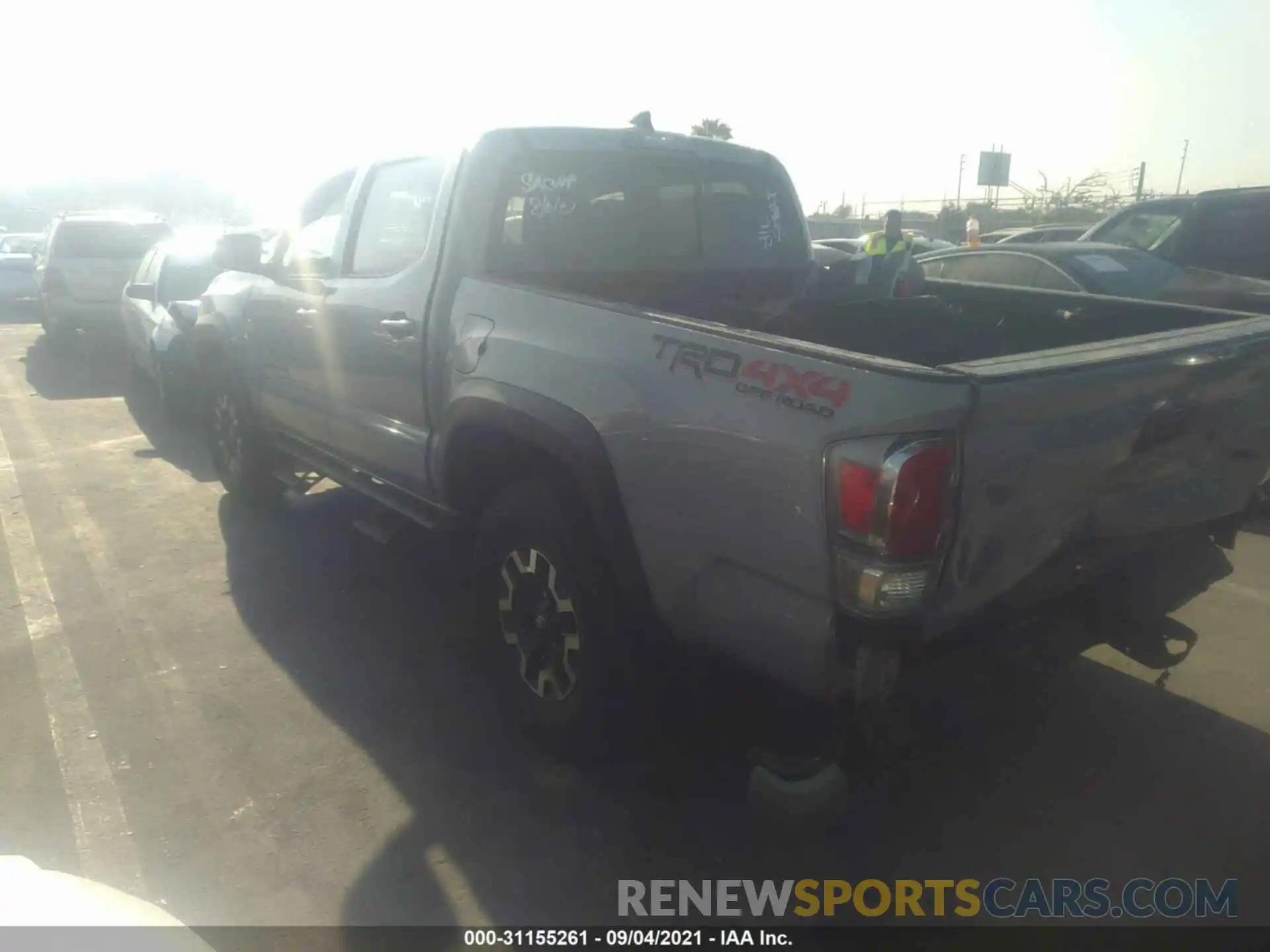 3 Photograph of a damaged car 3TYCZ5AN0MT031220 TOYOTA TACOMA 4WD 2021