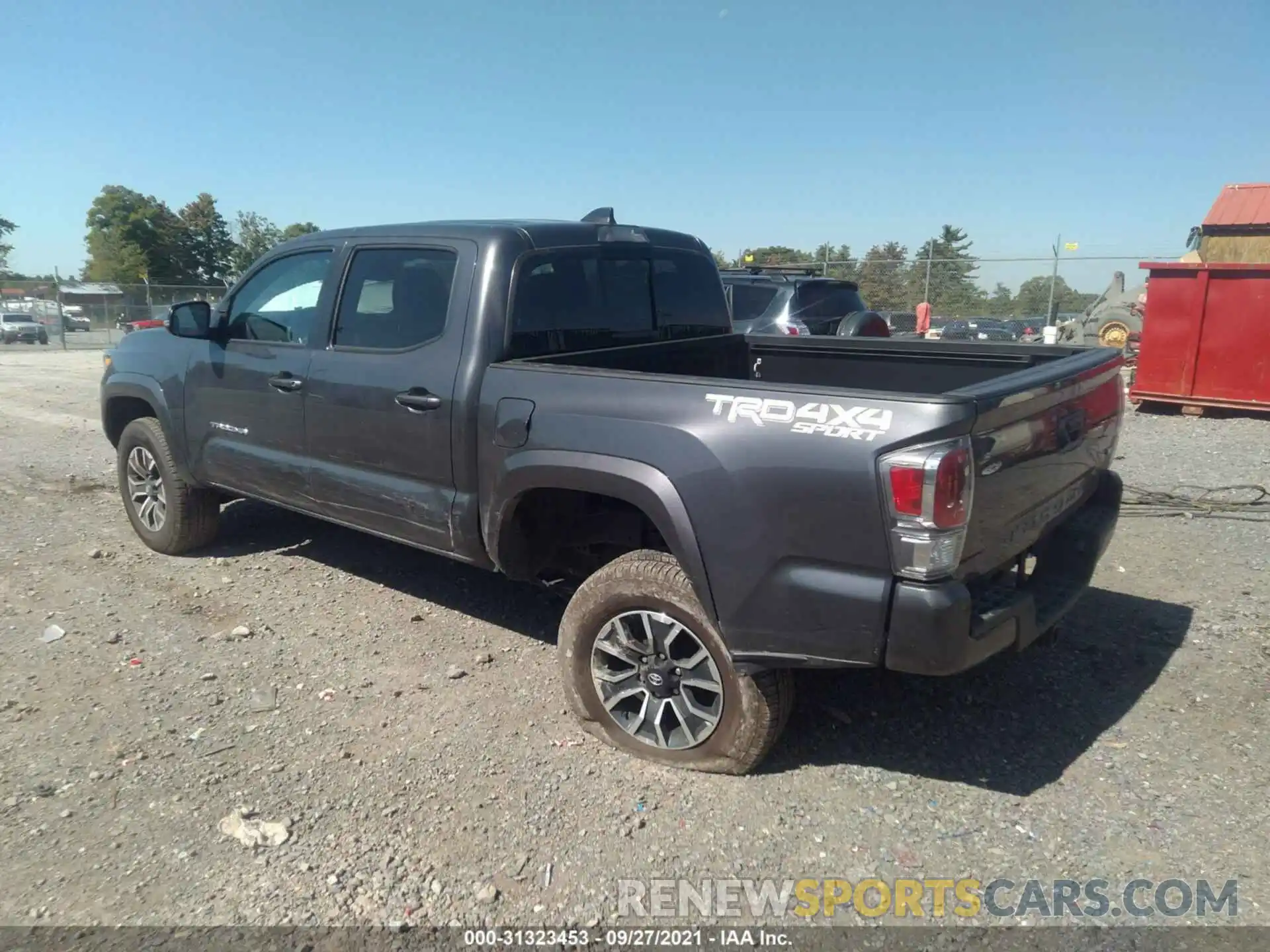 3 Photograph of a damaged car 3TYCZ5AN0MT041231 TOYOTA TACOMA 4WD 2021