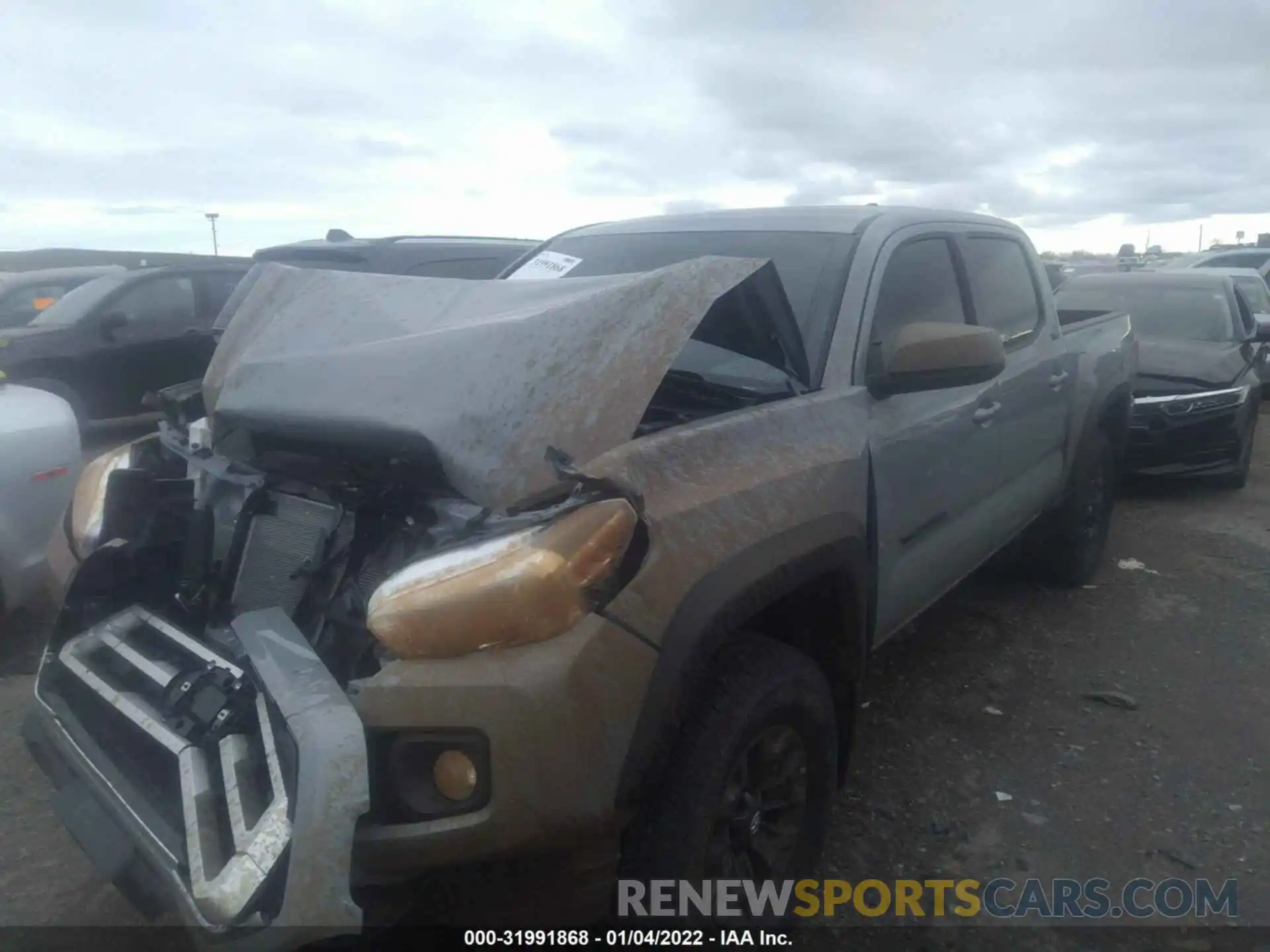 2 Photograph of a damaged car 3TYCZ5AN0MT047496 TOYOTA TACOMA 4WD 2021