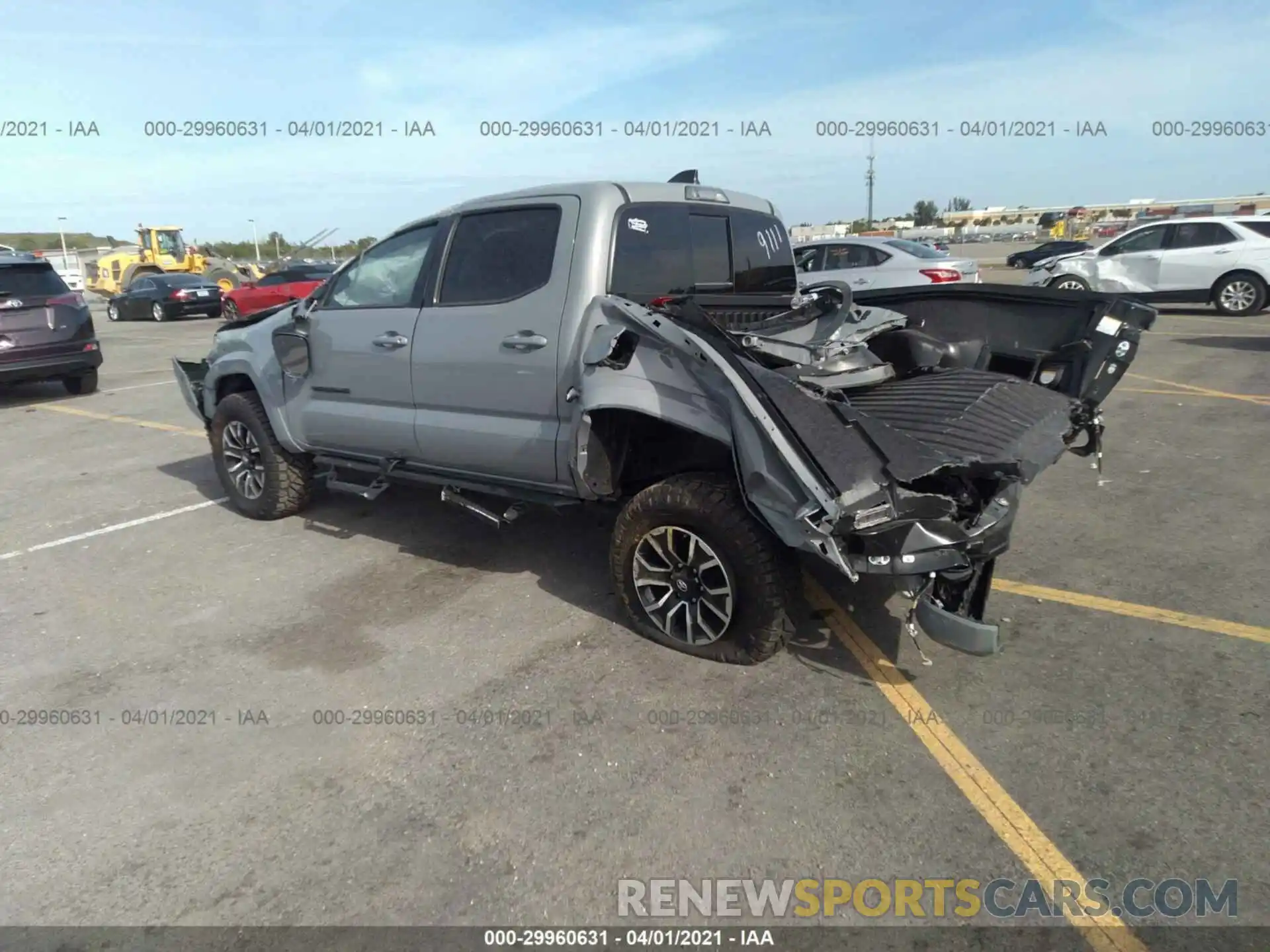 3 Photograph of a damaged car 3TYCZ5AN1MT019111 TOYOTA TACOMA 4WD 2021