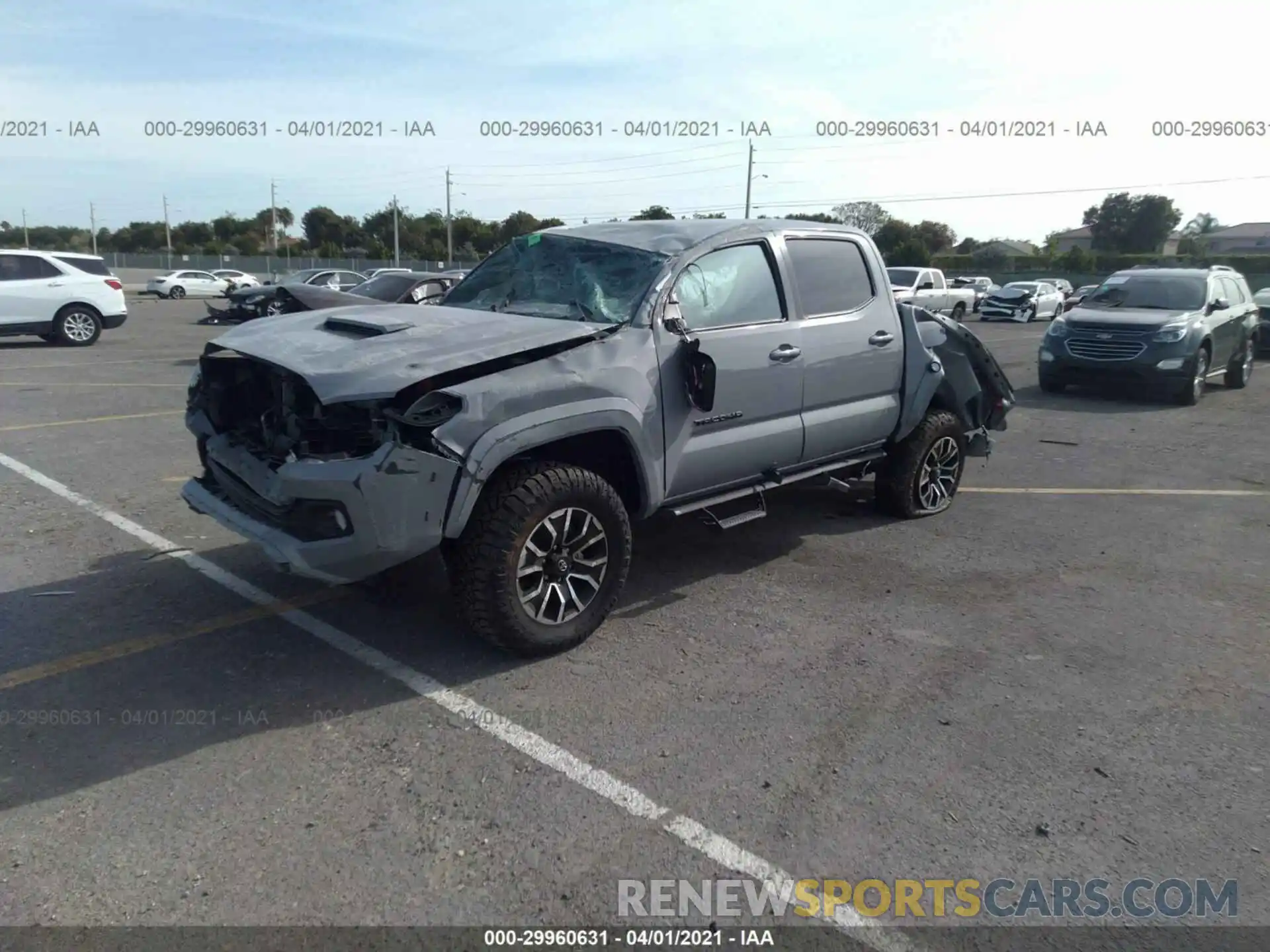 6 Photograph of a damaged car 3TYCZ5AN1MT019111 TOYOTA TACOMA 4WD 2021