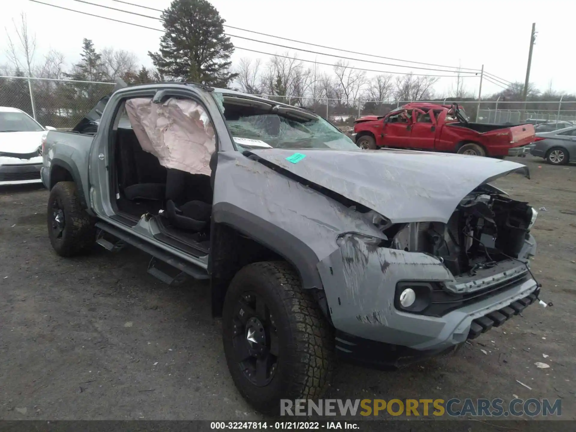 1 Photograph of a damaged car 3TYCZ5AN1MT019125 TOYOTA TACOMA 4WD 2021