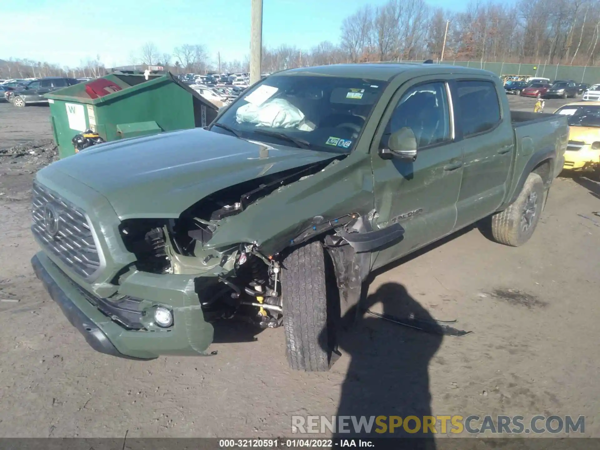 2 Photograph of a damaged car 3TYCZ5AN1MT051797 TOYOTA TACOMA 4WD 2021