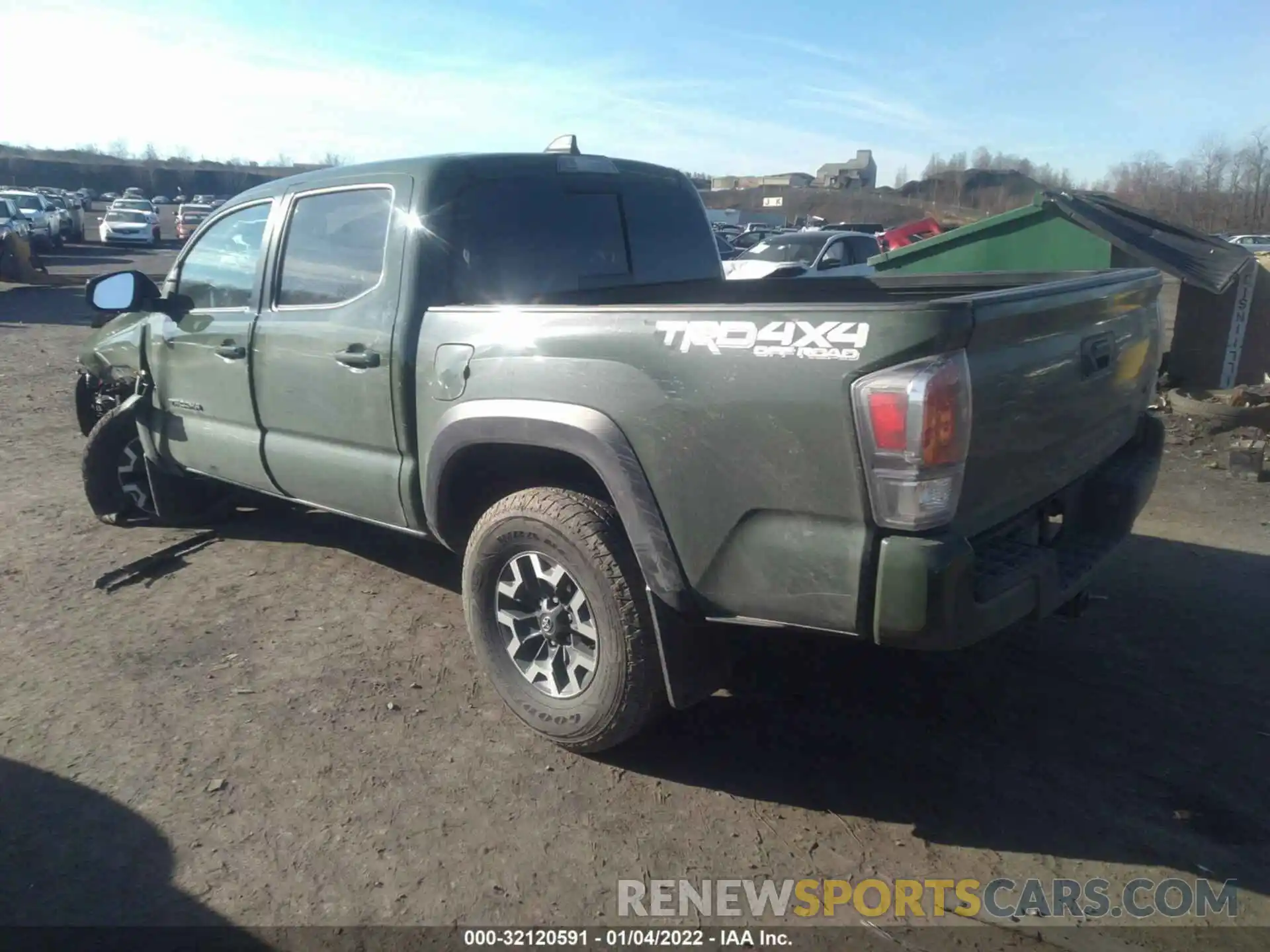 3 Photograph of a damaged car 3TYCZ5AN1MT051797 TOYOTA TACOMA 4WD 2021