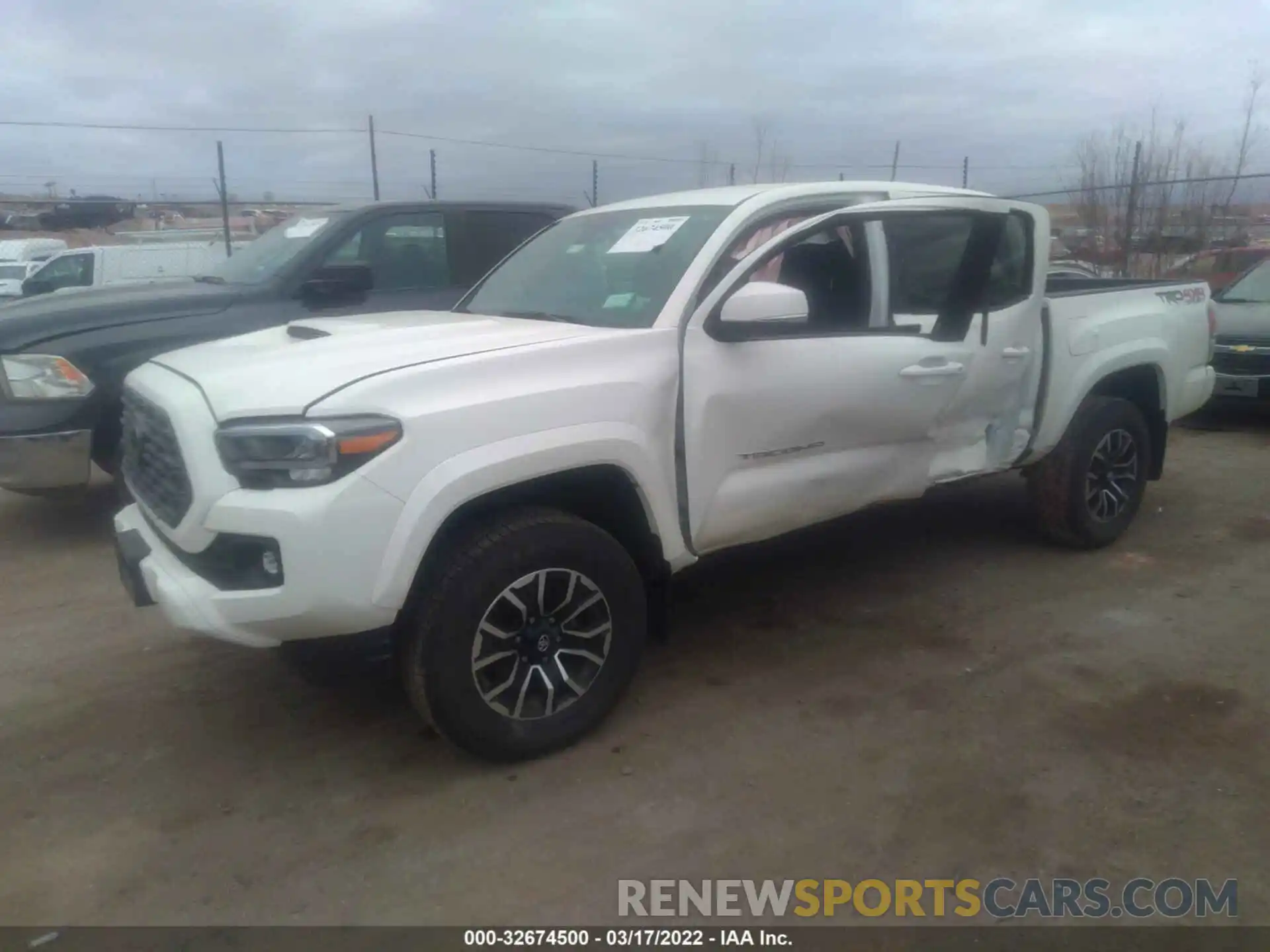 2 Photograph of a damaged car 3TYCZ5AN2MT020851 TOYOTA TACOMA 4WD 2021