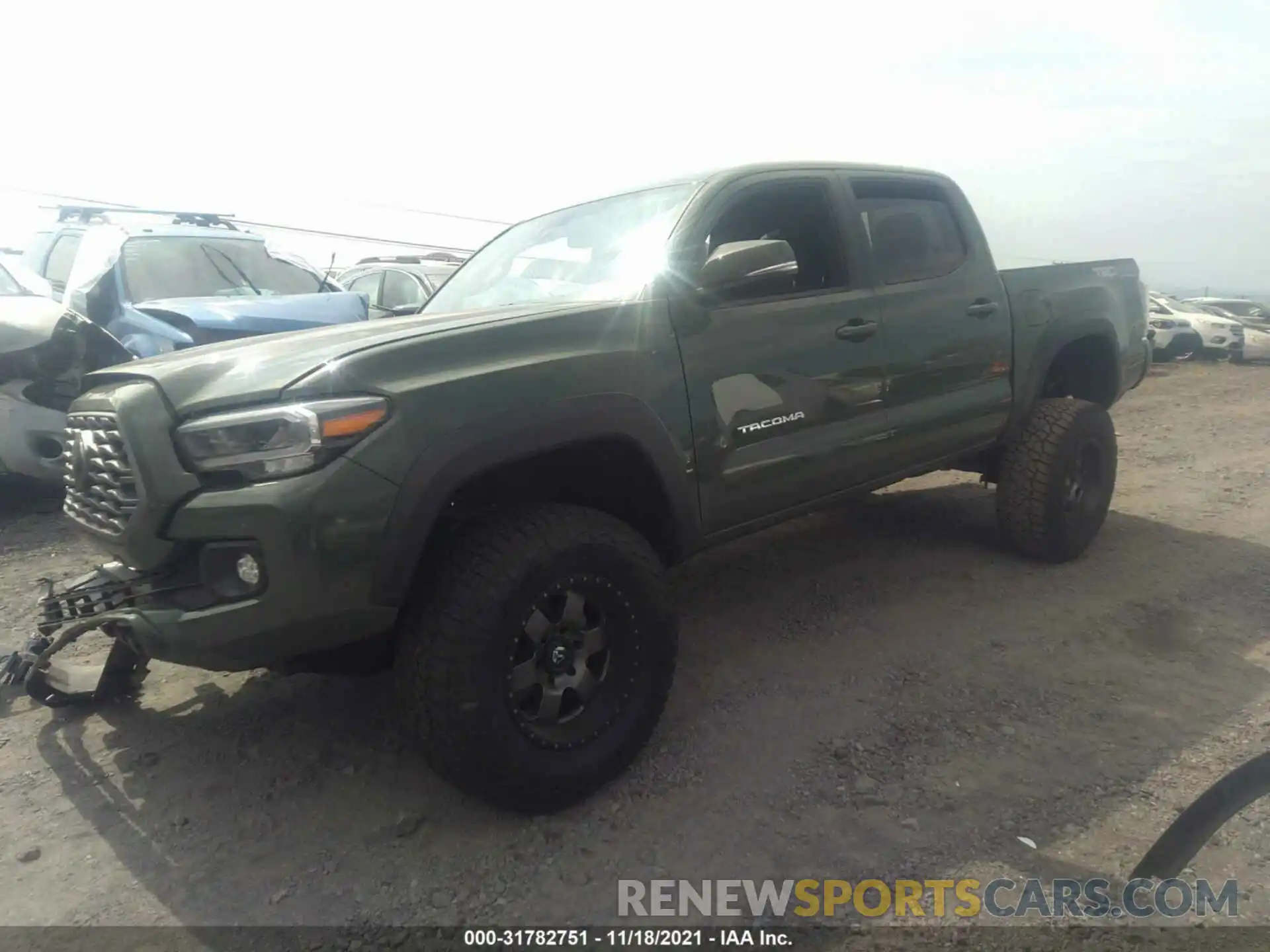 2 Photograph of a damaged car 3TYCZ5AN2MT024169 TOYOTA TACOMA 4WD 2021