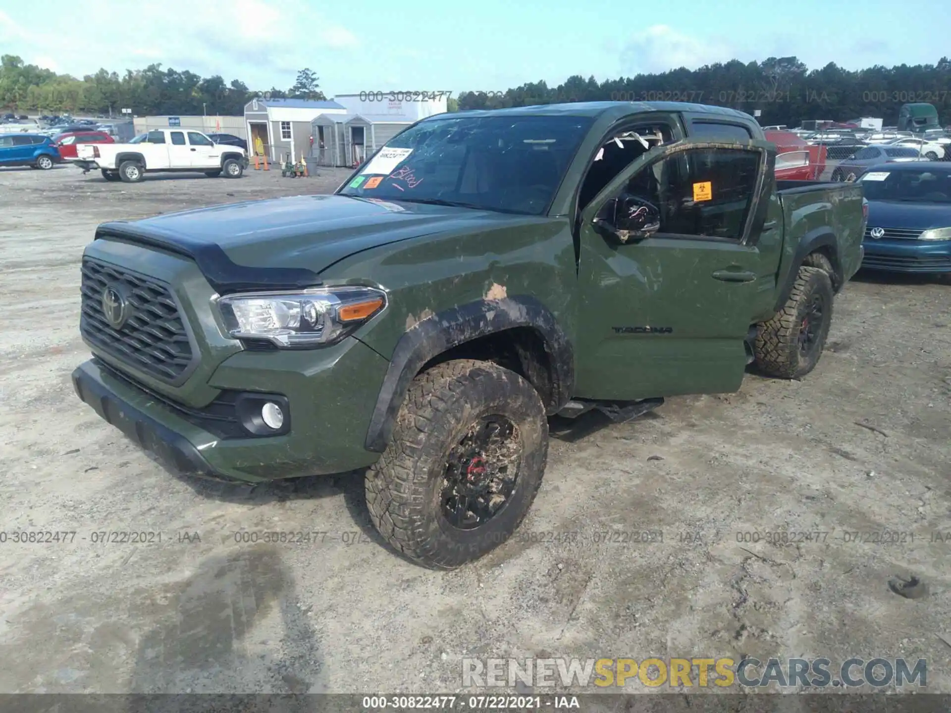 2 Photograph of a damaged car 3TYCZ5AN2MT038363 TOYOTA TACOMA 4WD 2021