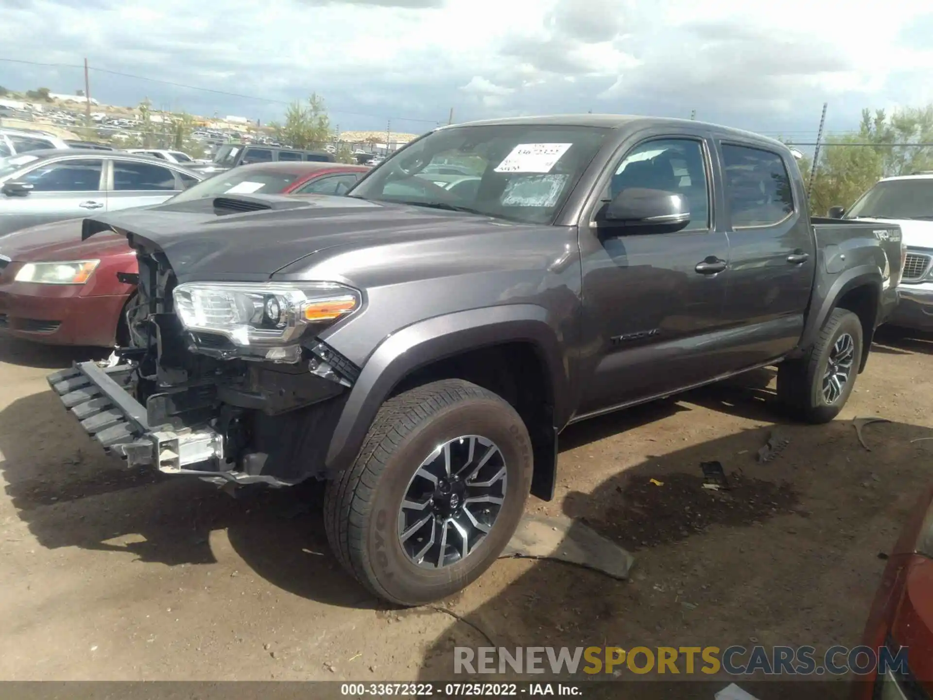 2 Photograph of a damaged car 3TYCZ5AN3MT017649 TOYOTA TACOMA 4WD 2021